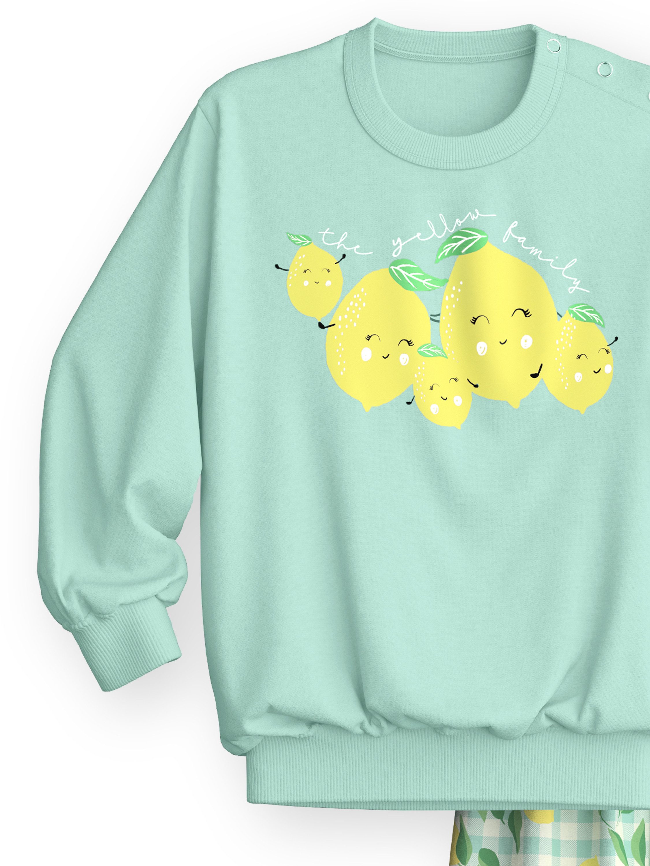 CALIDA Pyjama Toddlers Fruits Kinder (2 tlg) aus Baumwolle, atmungsaktiv, pflegeleicht, mit weichen Bündchen