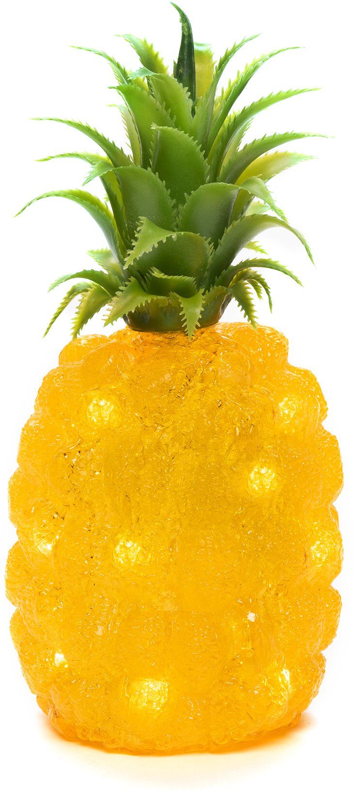 KONSTSMIDE Dekoobjekt Ananas für Außen (1 St), LED Acryl Ananas, 16 warm weiße Dioden