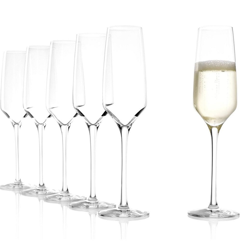 Stölzle Sektglas Stölzle Lausitz Experience Sektkelch 188 ml 6er Set, Glas