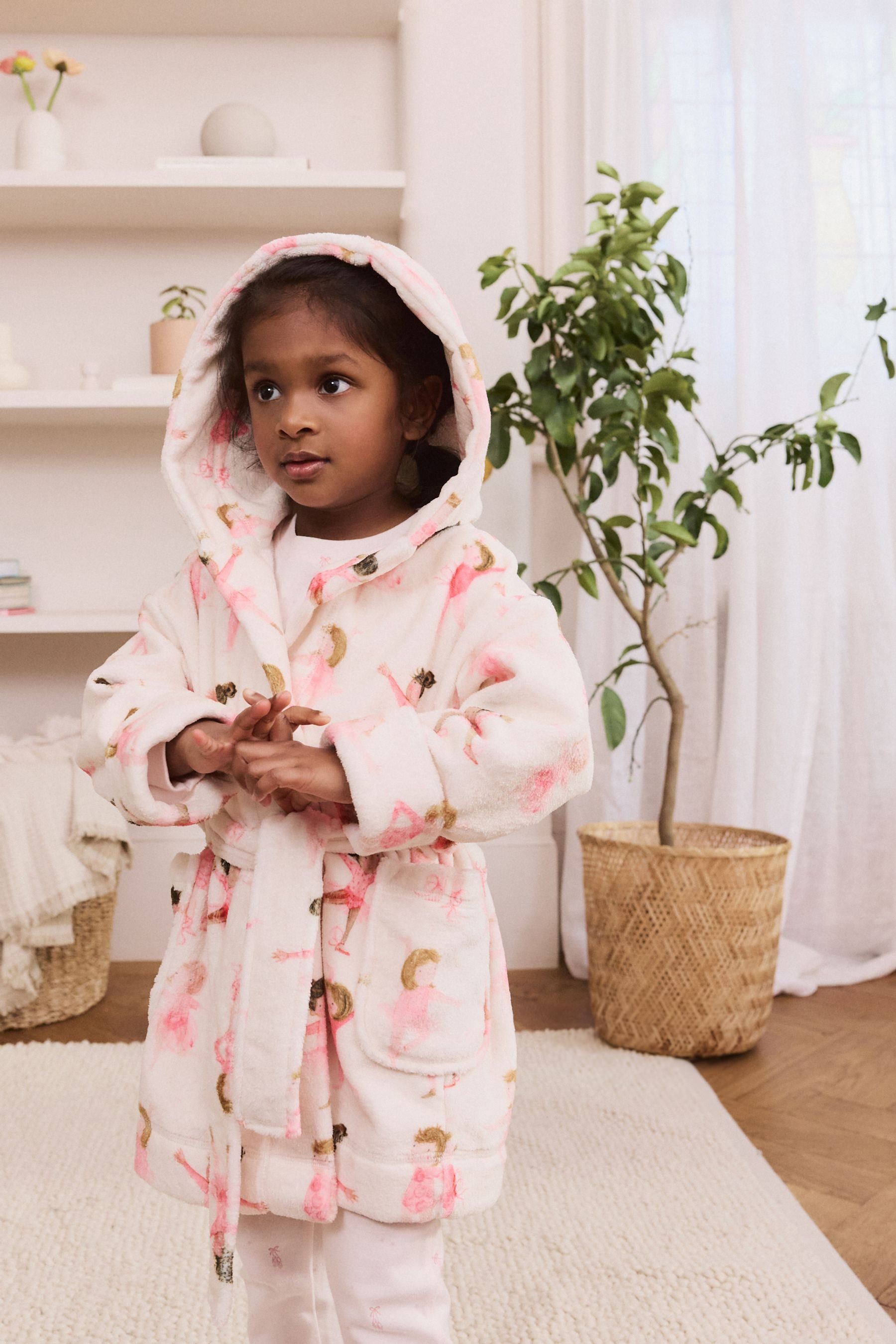 Next Kinderbademantel Bademantel aus Fleece, Polyester (recycelt), Polyester