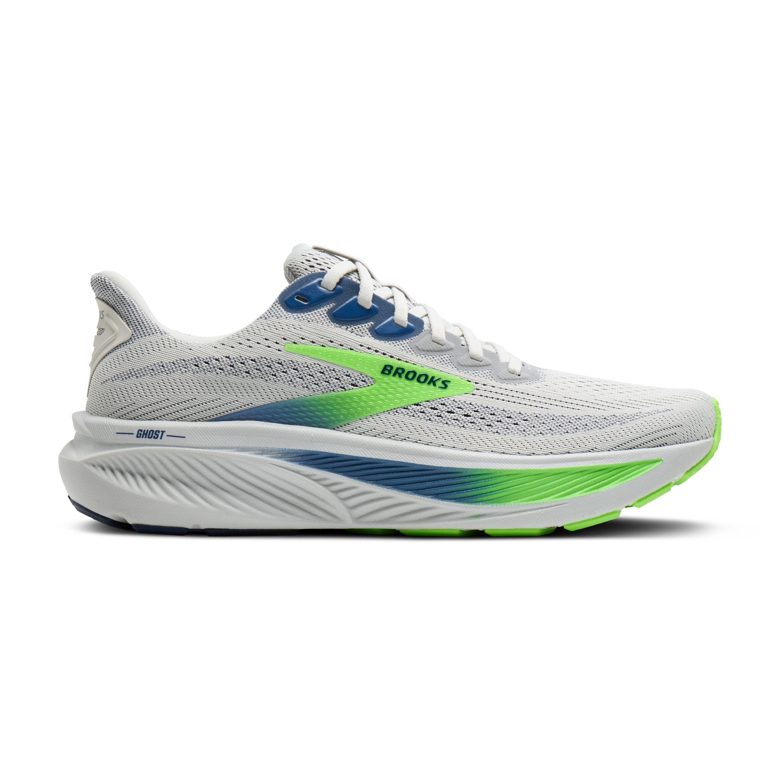 Brooks Ghost 17 OYSTER/BEACON BLUE/GECKO Laufschuh