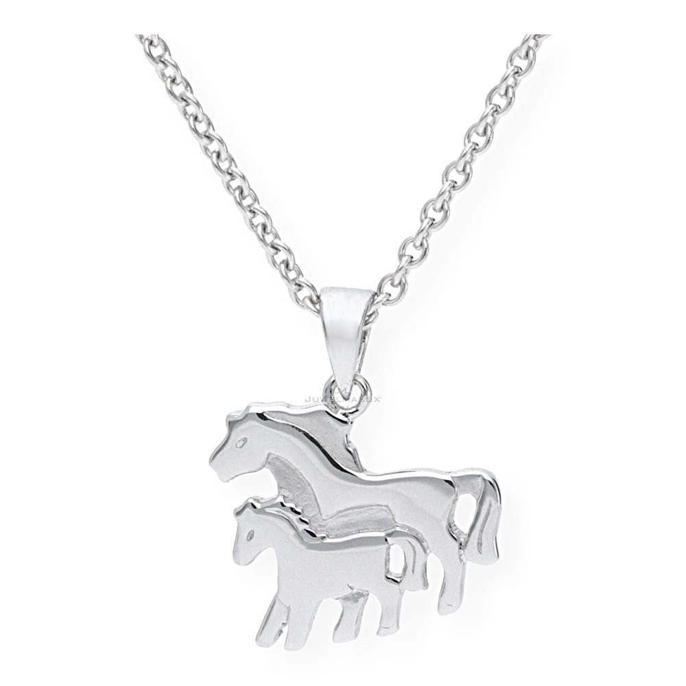 JuwelmaLux Kettenanhänger JuwelmaLux Kinder Anhänger 925/000 Sterling Silber Pferde JL20-02-0413 (1-tlg), Schmuckanhänger