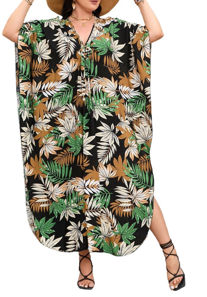 Lovolotti Sommerkleid Strandkleid Viskose Kleid Damen LO-KLDE-L11 große Grö günstig online kaufen