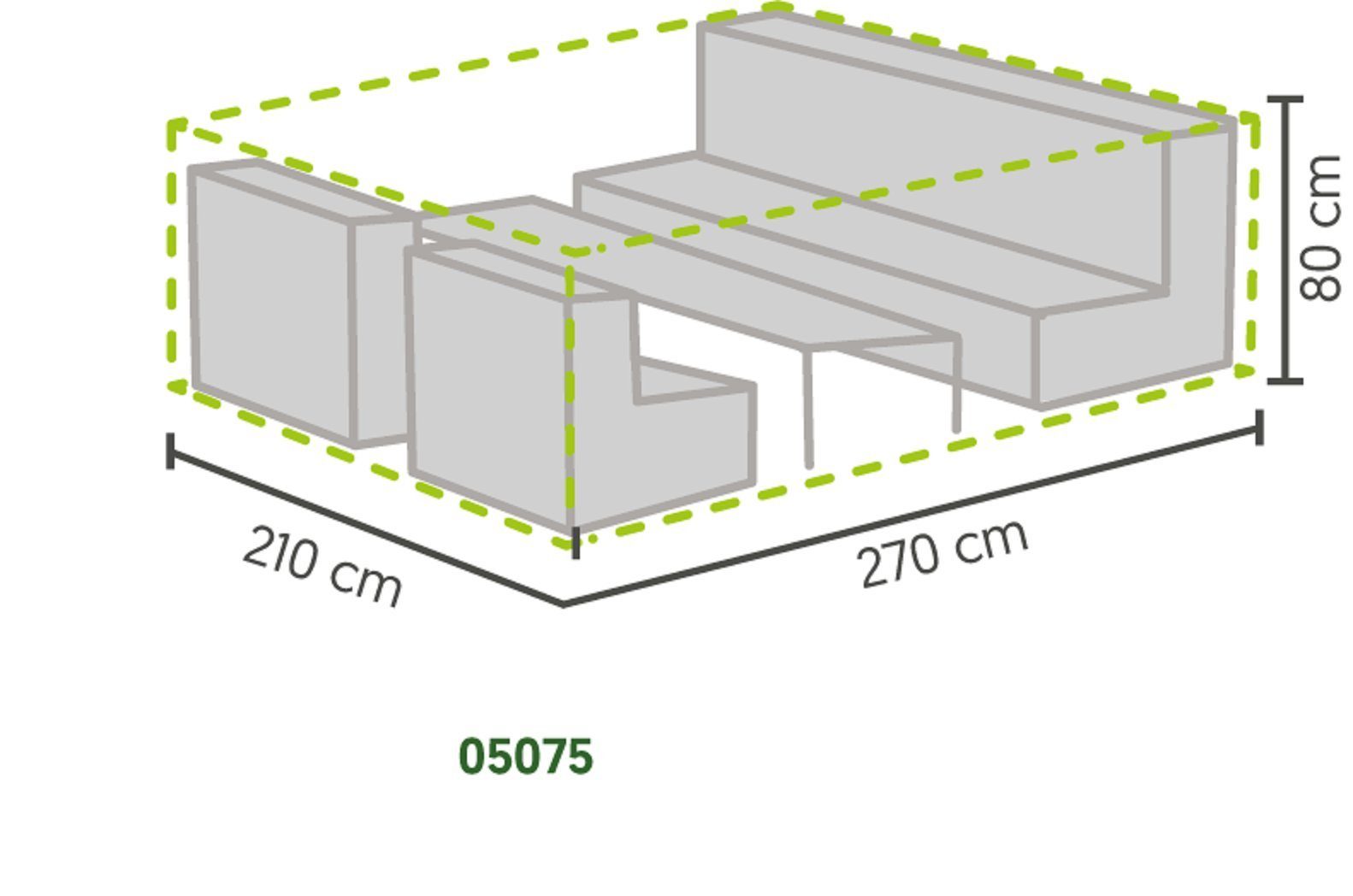 Gardissimo Gartenmöbel-Schutzhülle Atmungsaktiv, frostbeständig, wasserdicht, 270x210x 80 cm 344486 (Set, 1-St., Premium Schutzhülle), atmungsaktiv wasserdicht  – Bild 5 von 5