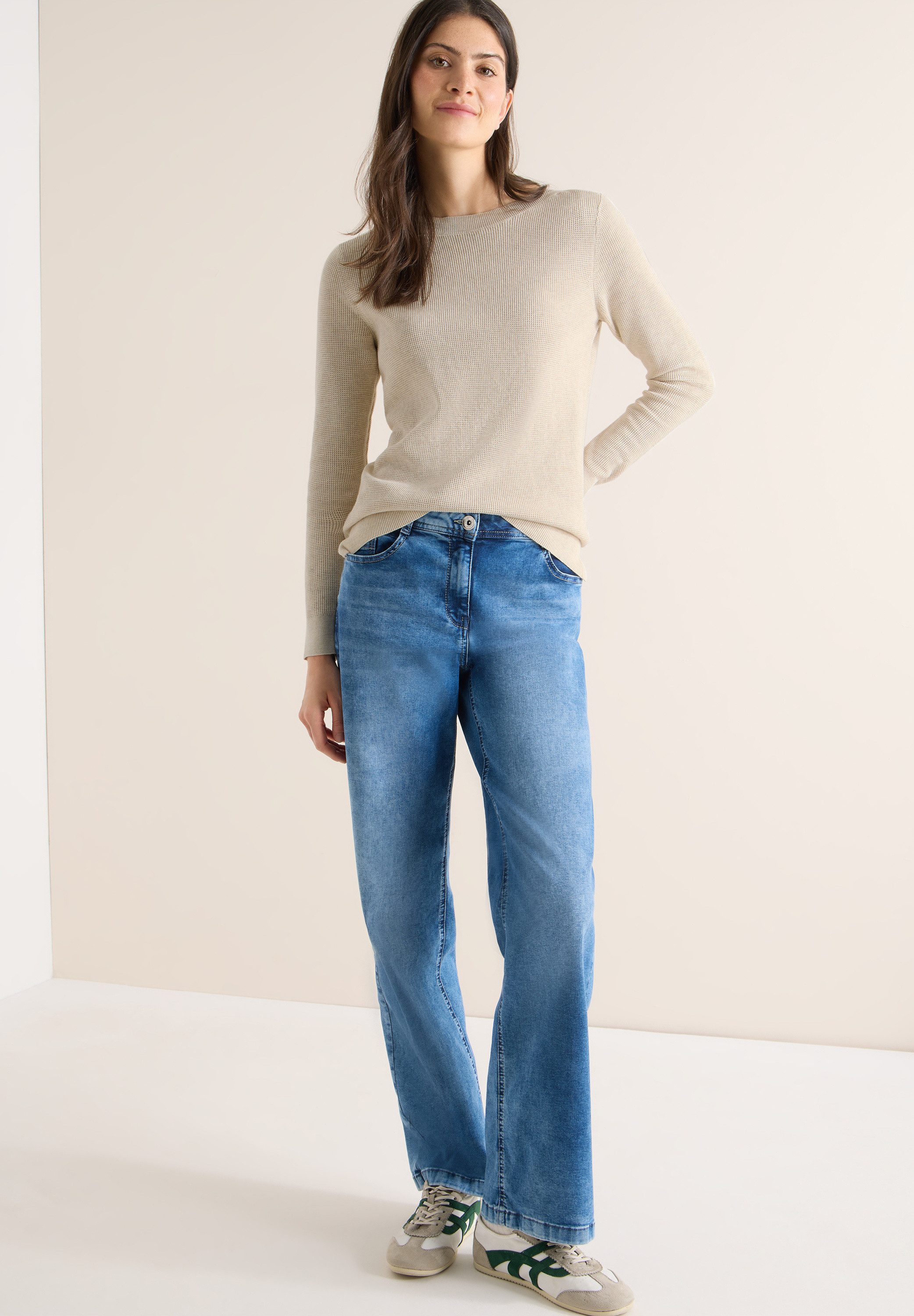 CECIL Strickpullover mit U-Boot-Ausschnitt