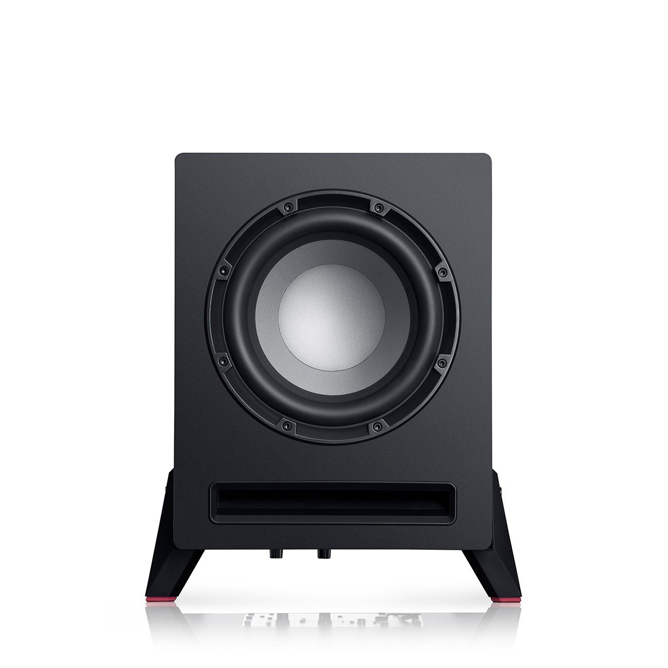 Teufel T 10 Subwoofer Subwoofer (Cinch-Eingang, Als Frontfire- oder Downfire-Subwoofer einsetzbar)