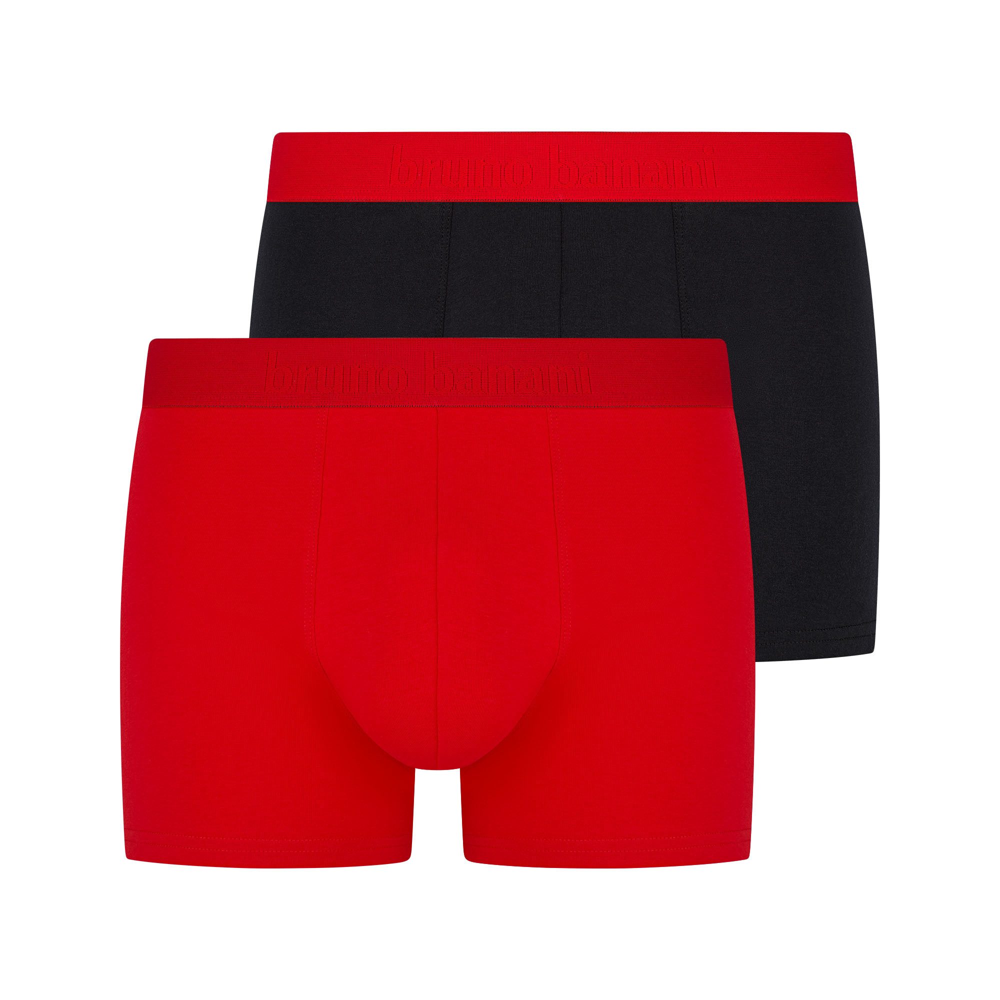 Bruno Banani Boxer Flowing (2er Pack) mit kontrastreichem Logobund