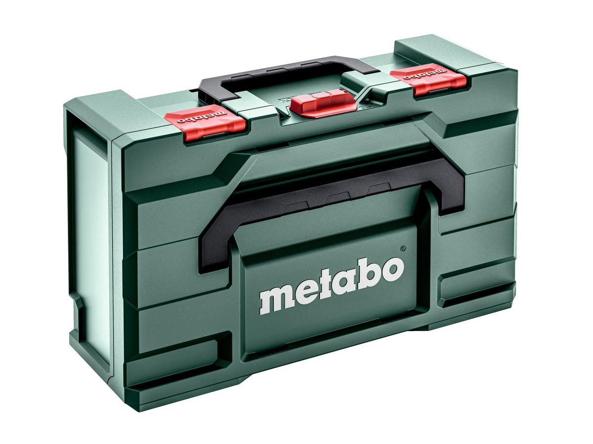 metabo Akku-Winkelschleifer WVB 18 LT BL 11-125 Q, (Set, 7 tlg), ohne Akku und Ladegerät, inkl. metaBOX 165 L, mit Zubehör