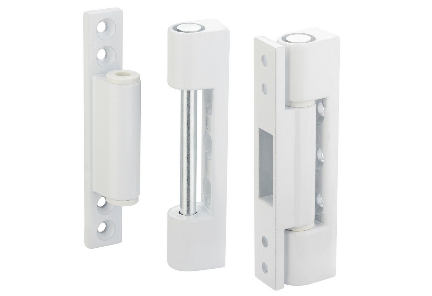 SO-TECH® Fensterbeschlag Fensterband Höhe 95 mm Aluminium (2 St), weiß