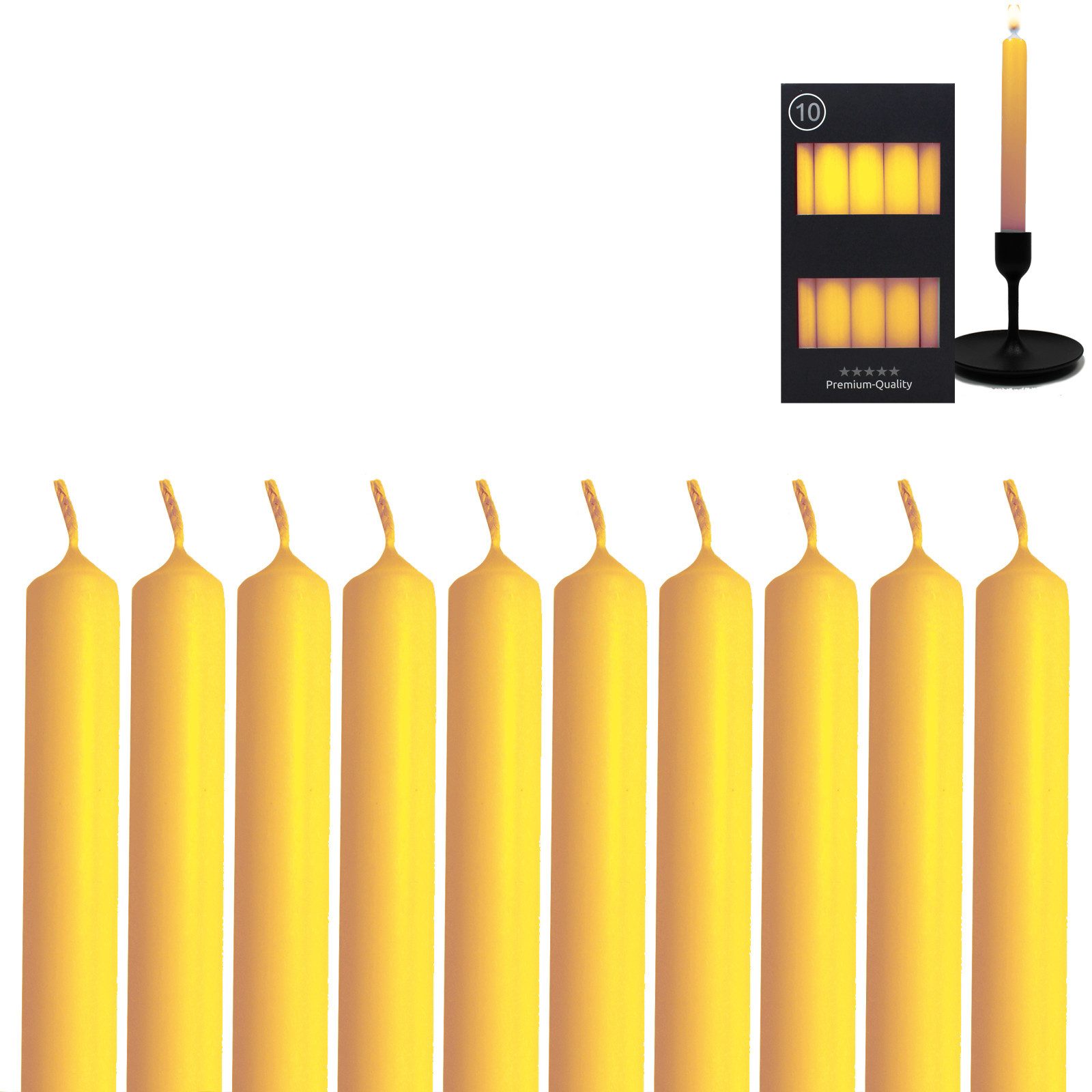 Candelo Tafelkerze 10er Set Tafelkerzen Stabkerzen günstig online kaufen