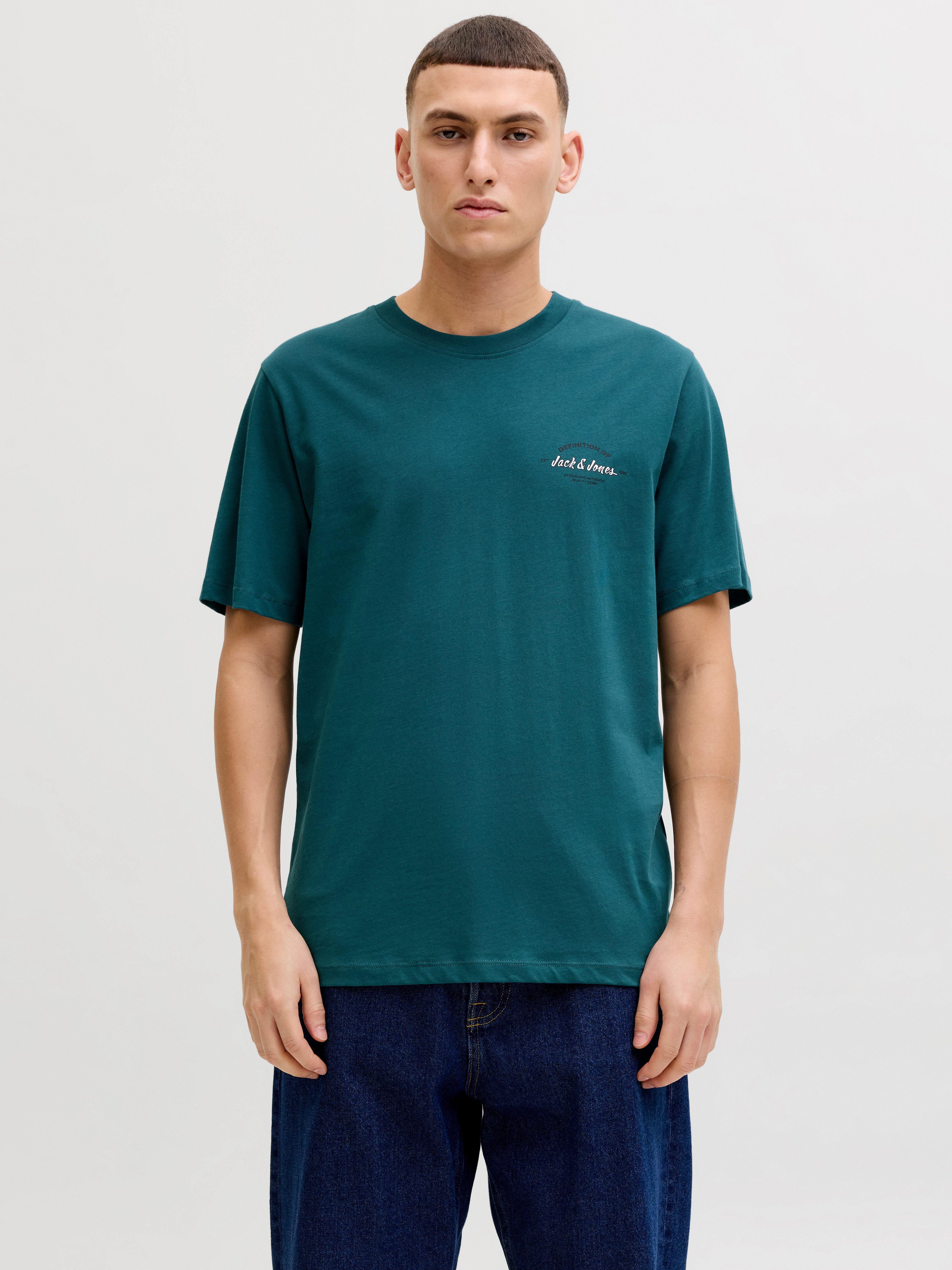 Jack & Jones Rundhalsshirt JJBRANDON TEE SS CREW NECK