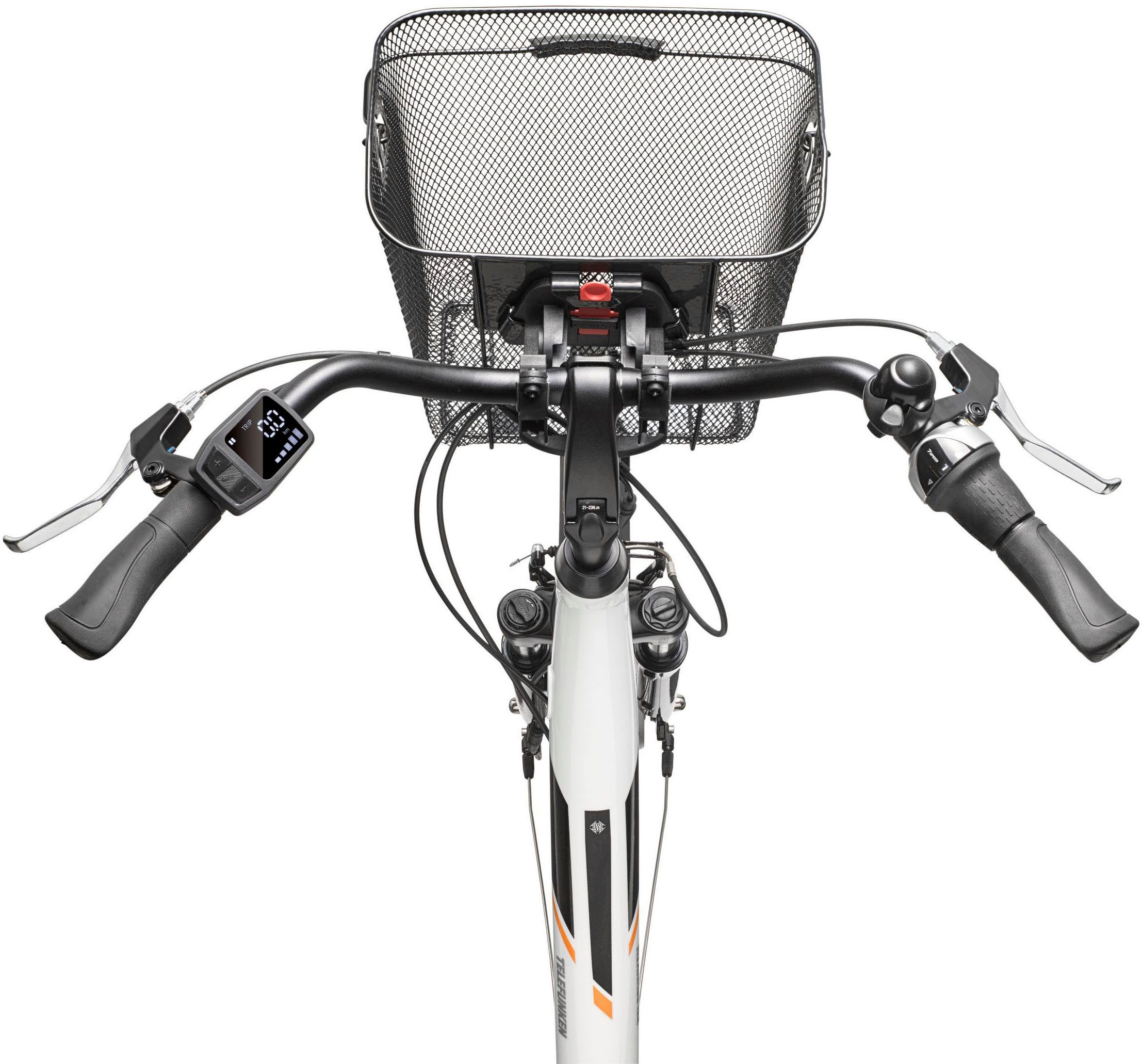 Telefunken E-Bike Cityrad Multitalent RC840, 7 Gang Shimano Nexus Schaltwerk, Frontmotor, 531,3 Wh, Pedelec, Elektrofahrrad für Damen u. Herren