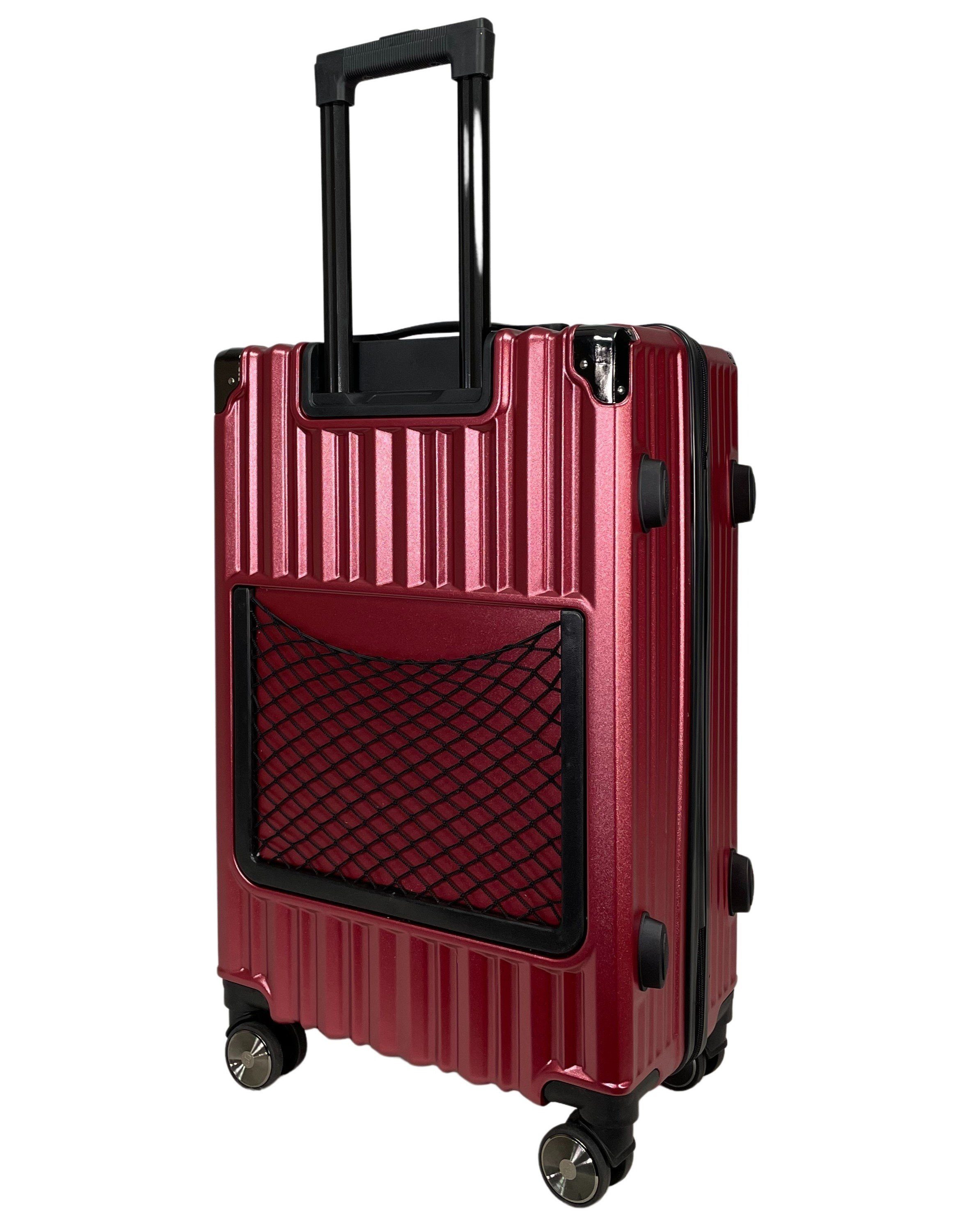 SIGN German Design Trolley Reisekoffer Hartschalen-Koffer, 360° Zwillingsrollen M/L/XL, Netztasche auf der Rückseite – Bild 2 von 5
