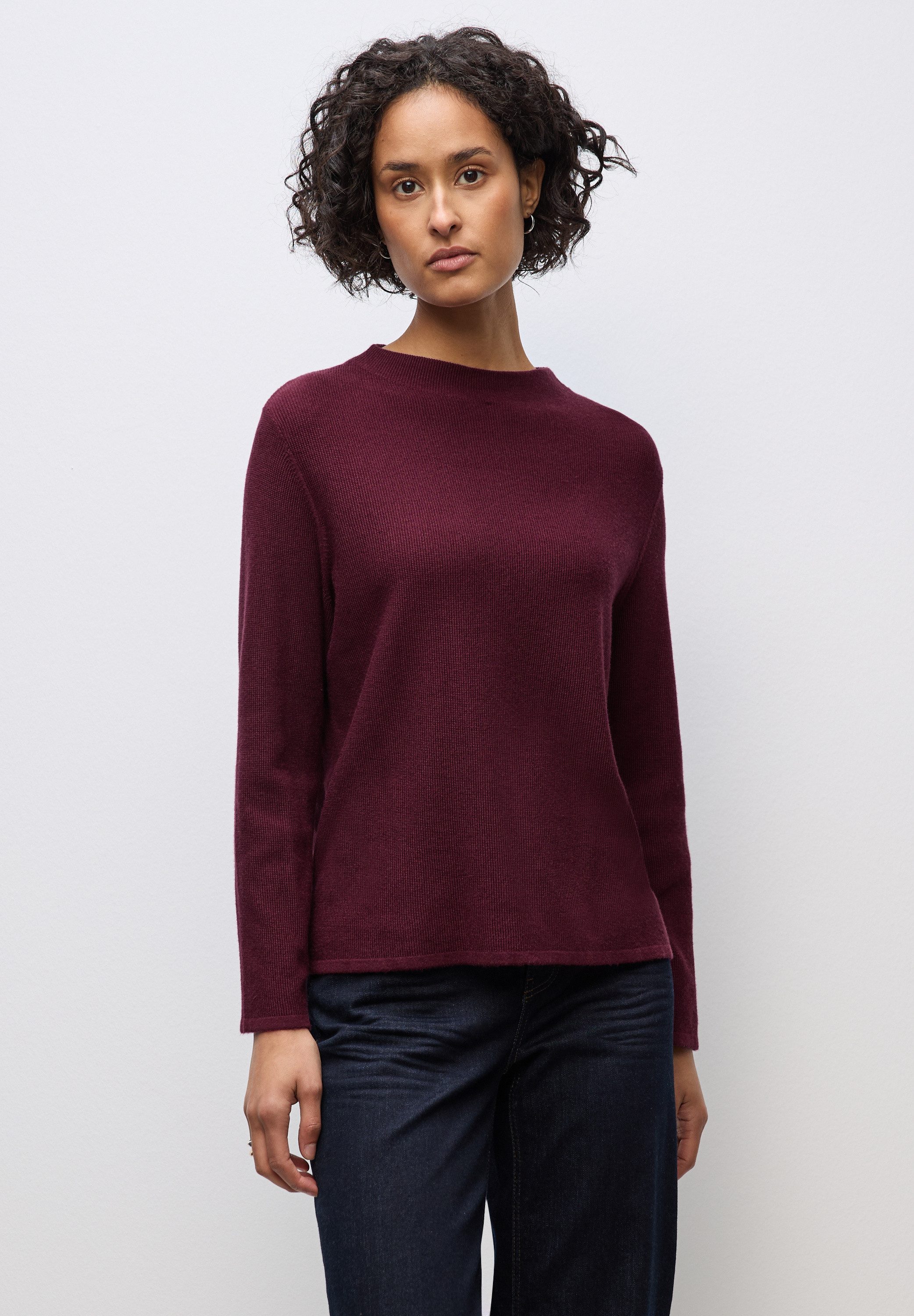 STREET ONE Strickpullover aus softem Materialmix