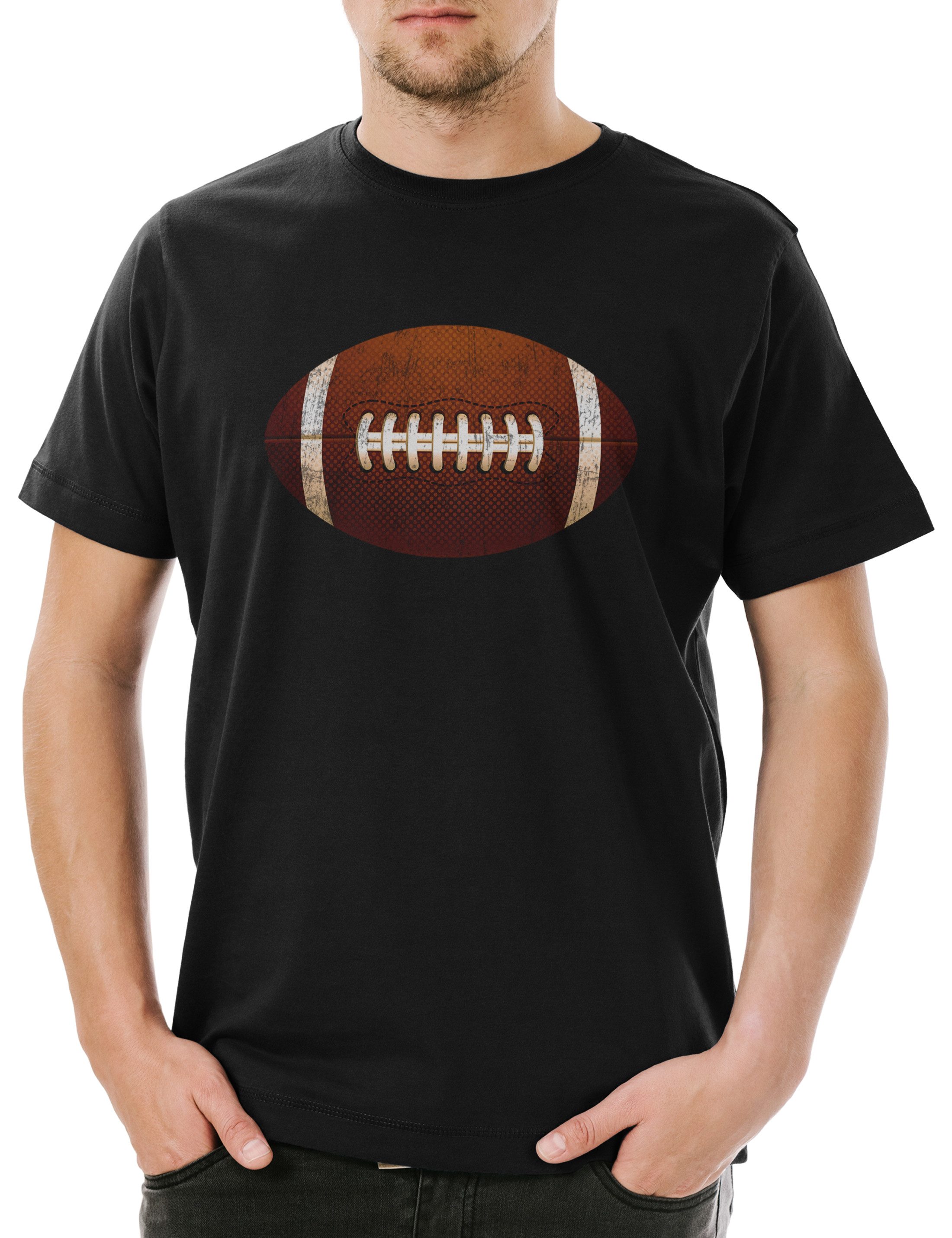 Print-Shirt American Football I Herren T-Shirt Player Passion Love Addiction Game