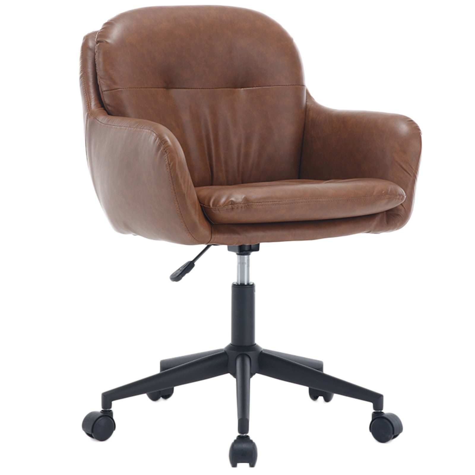 WAHSON OFFICE CHAIRS Bürostuhl mit Armlehnen, höhenverstellbarer Stuhl mit Rollen, Chenille