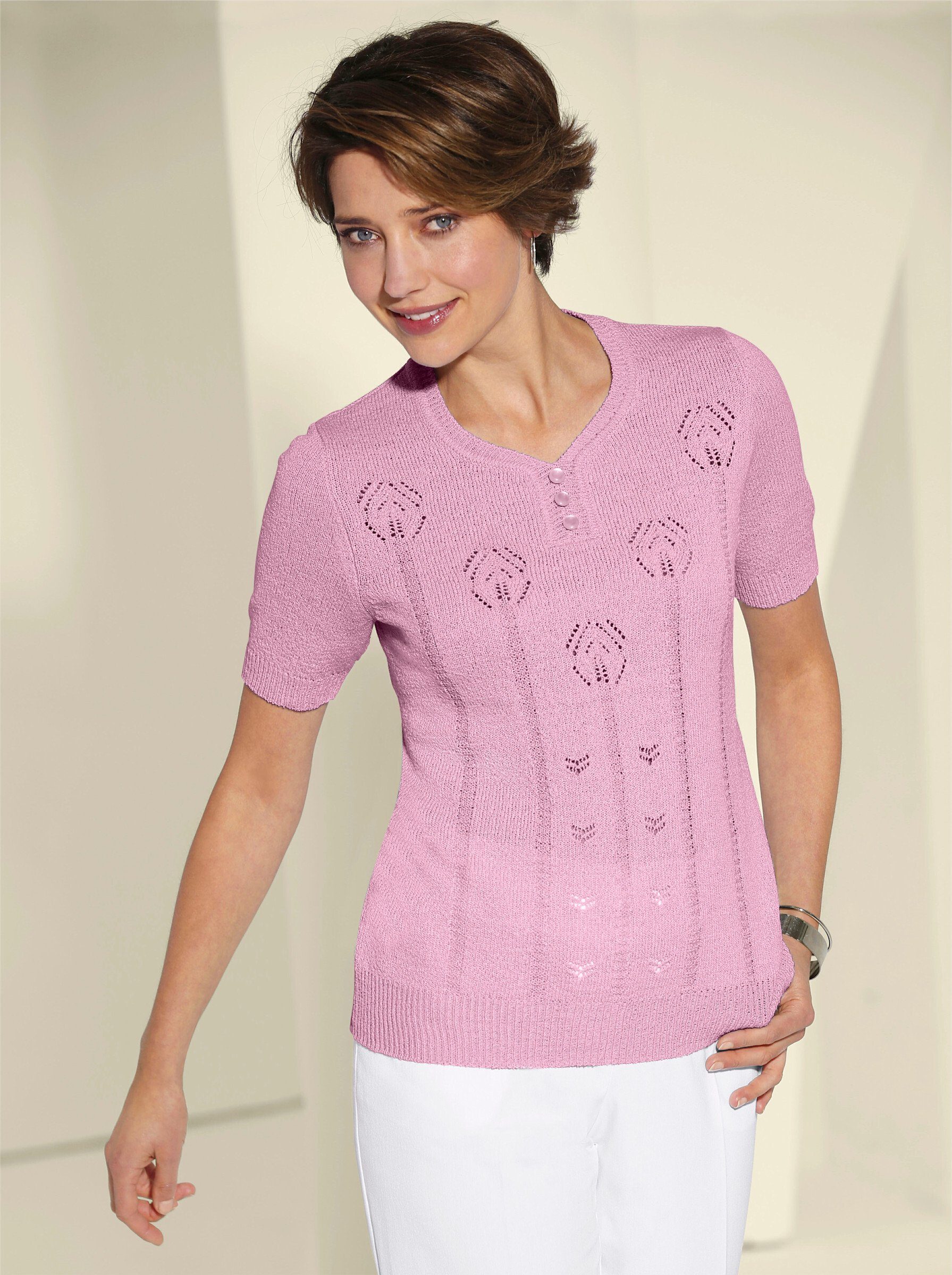 Strickpullover V-Ausschnitt-Pullover