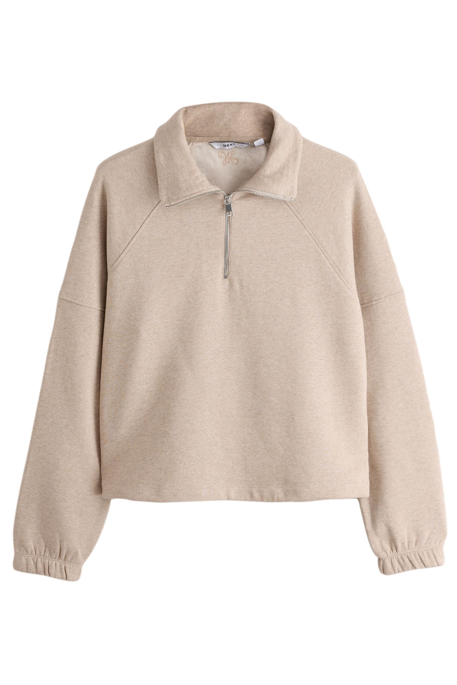 Next Sweater Sweatshirt mit viertellangem Reißverschluss (1-tlg)