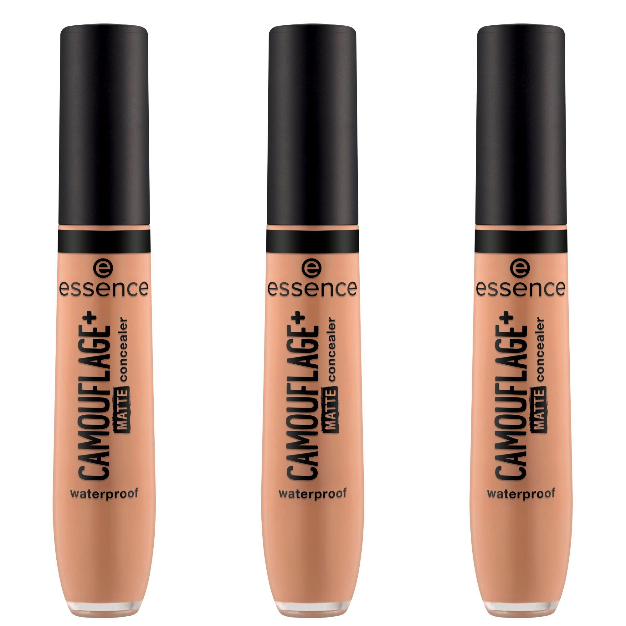 Essence Тональный крем CAMOUFLAGE+ MATTE concealer, 3-tlg., 3-tlg., hohe Deckkraft, mattierend, alle Hauttypen