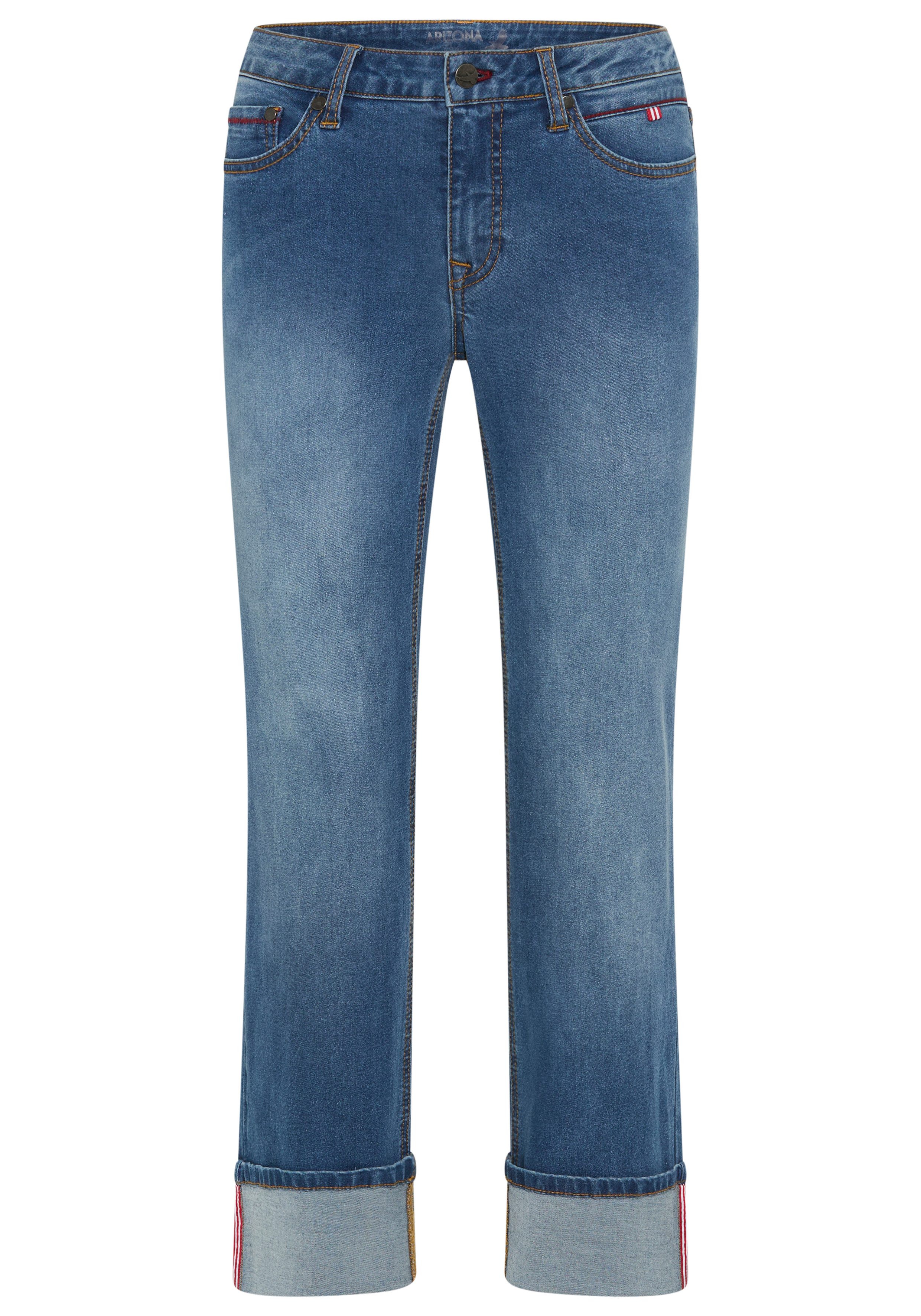 Arizona Straight-Jeans mit Turn-Up gerader Straight-Fit, langer Schnitt, mit Knopf- und Reißverschluss – Bild 5 von 5