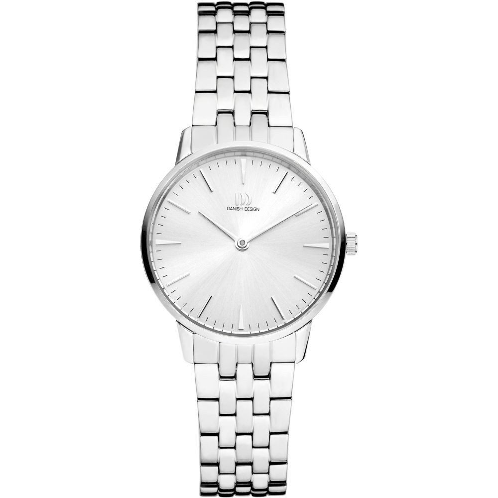 Danish Design Quarzuhr DANISH DESIGN Damen Armbanduhr AKILIA IV92Q1251 silberfarbend D. 32 mm zierliche GehausegroBe