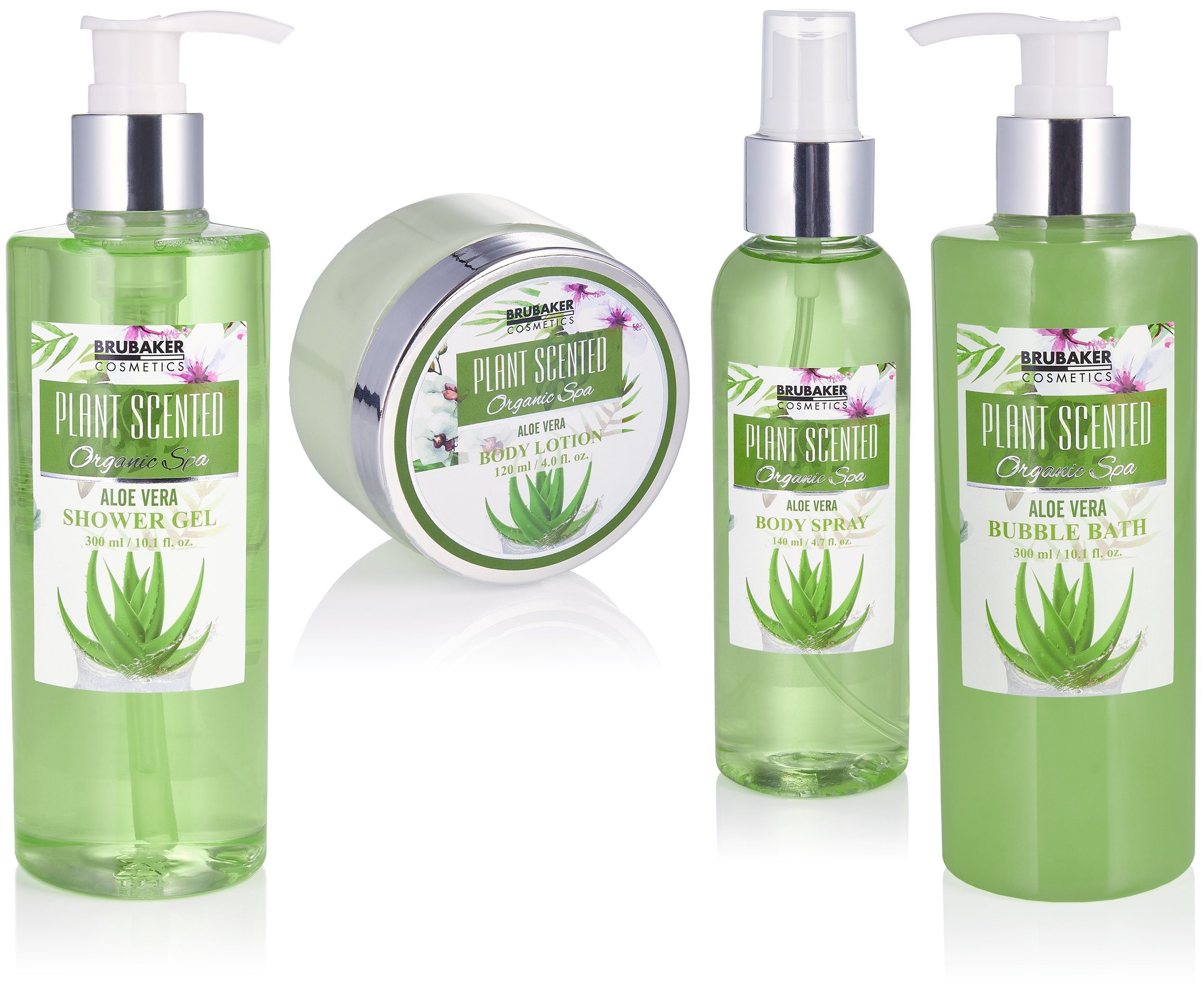 BRUBAKER Hautreinigungs-Set Dusch- Duft, Wanne, Frauen Beauty 11-tlg., Badeset mit für Vera Geschenkset Geschenk in und Set Aloe Vintage Damen Pflegeset