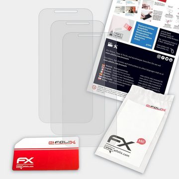 atFoliX Schutzfolie für Apple iPhone 12 Pro Max, (3 Folien), Entspiegelnd und stoßdämpfend