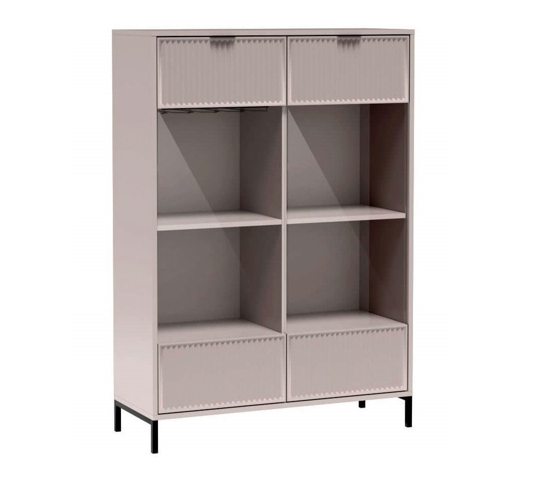 Marmex Möbel Glasvitrine LINKASTYLES 08 zweitüriger Vitrinenschrank Wohnzimmer Esszimmer