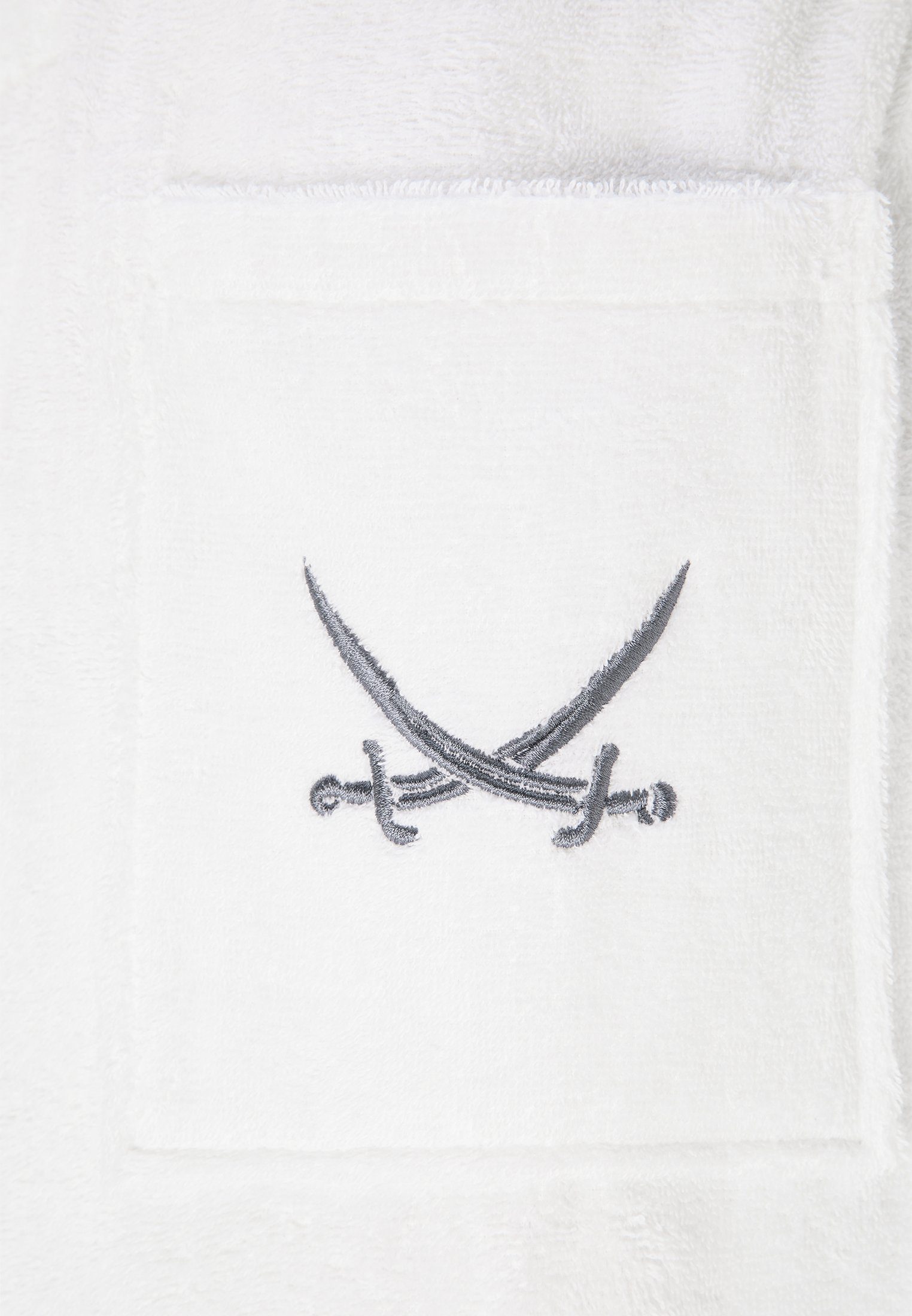 Sansibar Sylt Unisex-Bademantel Sansibar Bademantel mit Schalkragen, mit gesticktem Sansibar Logo, Baumwolle, Schalkragen, Gürtel, mit Bindegürtel, kuschelig, hochwertige Sansibar Logo-Stickerei
