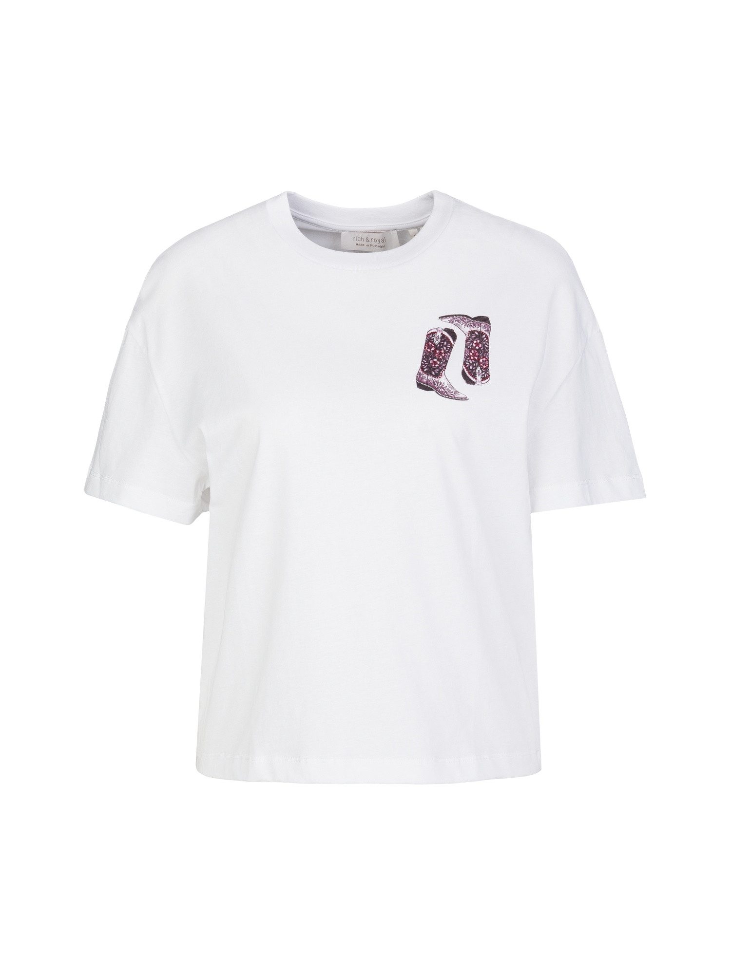RICHROYAL T-Shirt D-Basic T-Shirt aus reiner Baumwolle, Halbarm mit Rundhalsausschnitt
