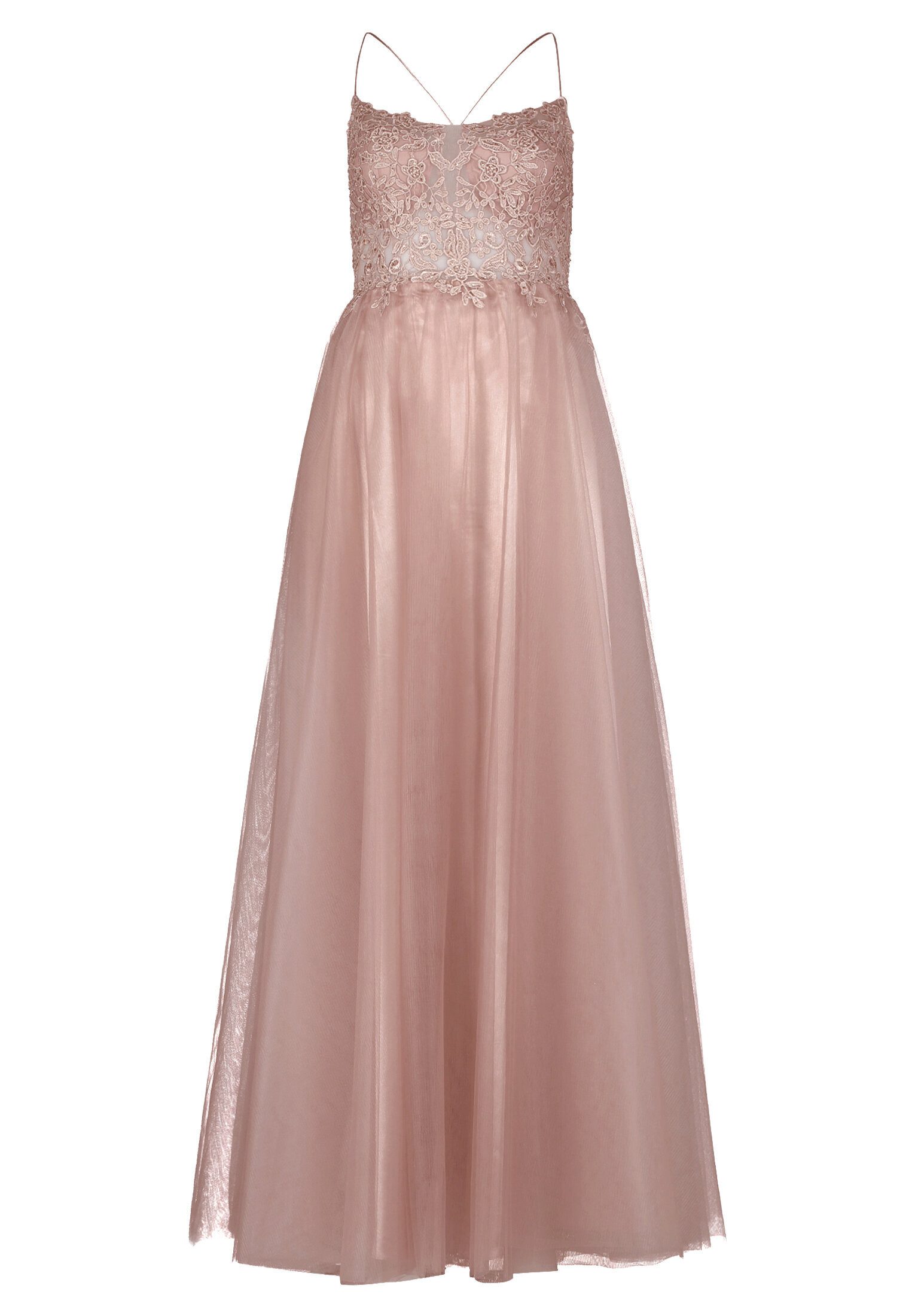 Vera Mont Abendkleid Damen mit Stickerei Rückenfrei