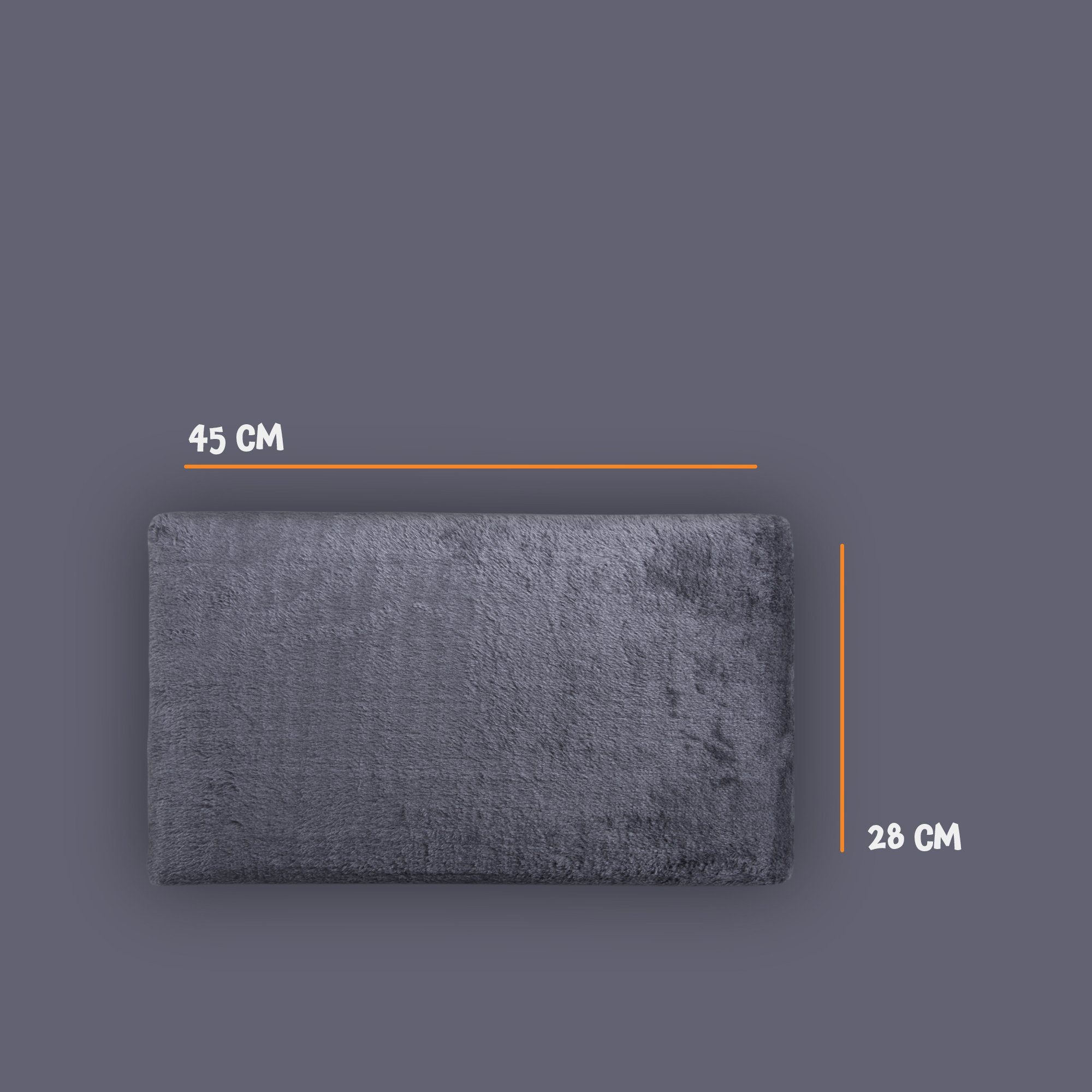 Bestlivings Katzenliege Haustierbett 45x28cm, Polyerster, Flauschiges Fensterliegebett für Katzen Katzenbett für die Fensterbank