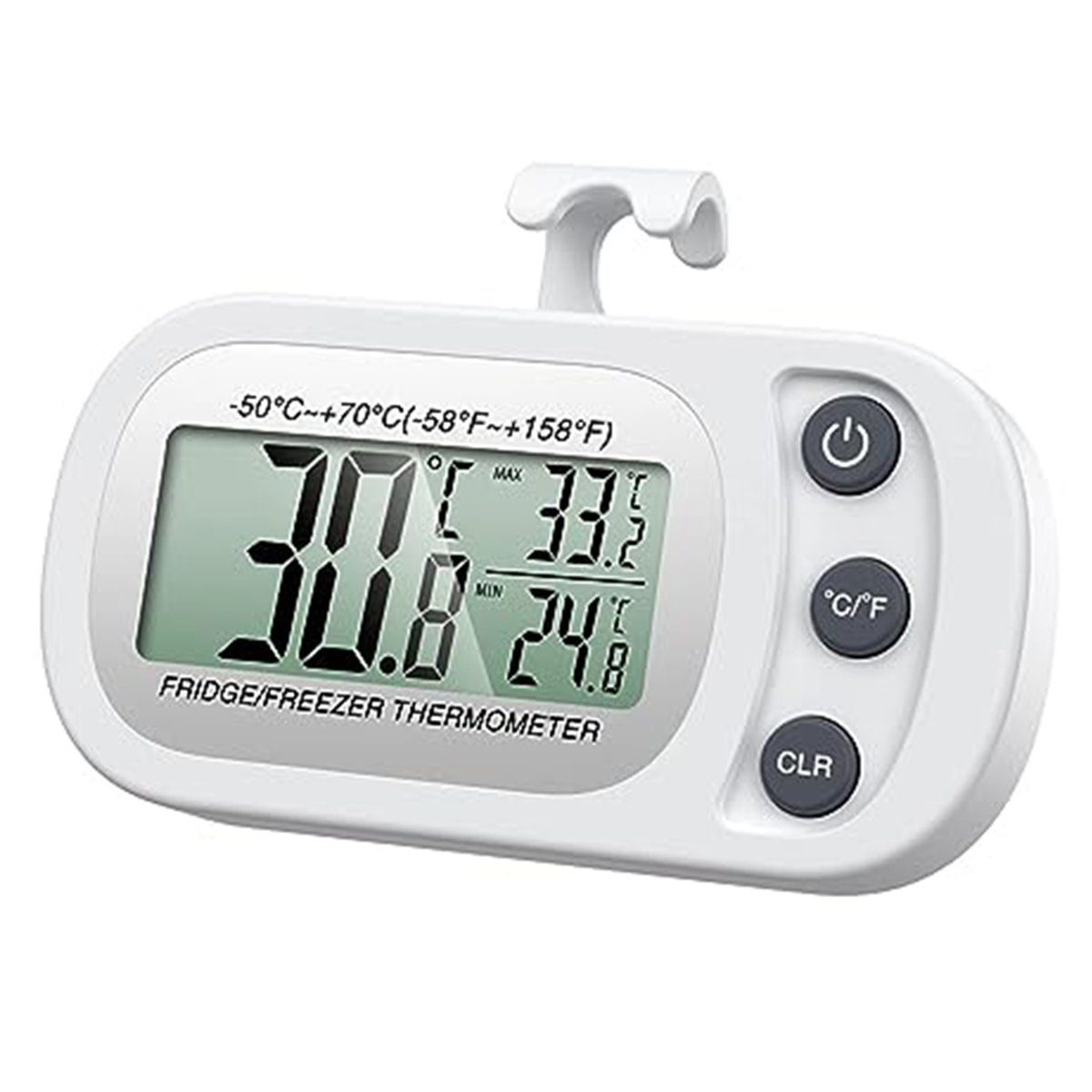 autolock Kühlschrankthermometer Kühlschrank Thermometer Digitales  Gefrierschrank Thermometer, Innenthermometer mit Magnetisch für Zuhause  Restaurants