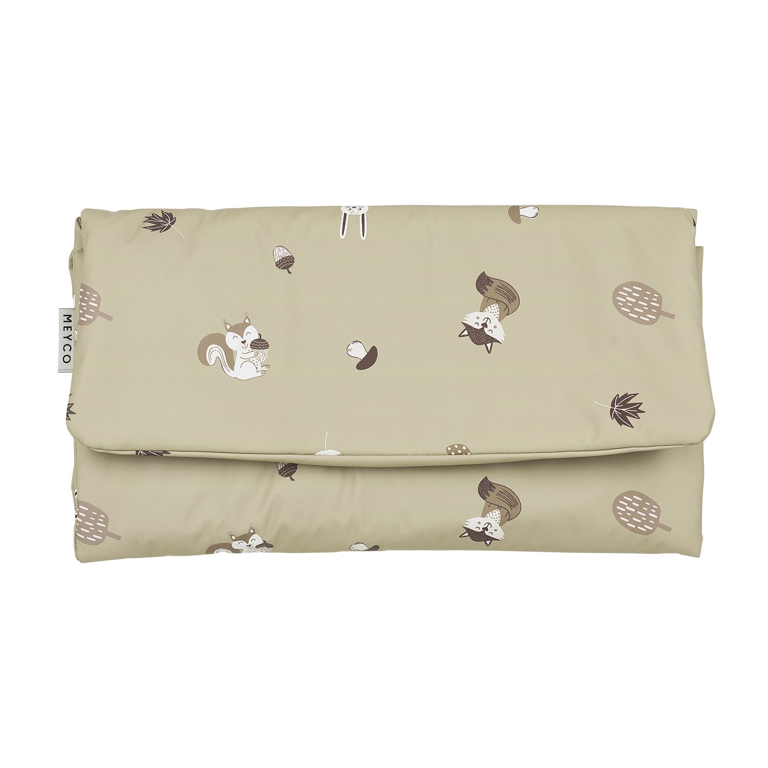 Meyco Baby Wickeltasche Forest Animals Sand (1-tlg), One size
