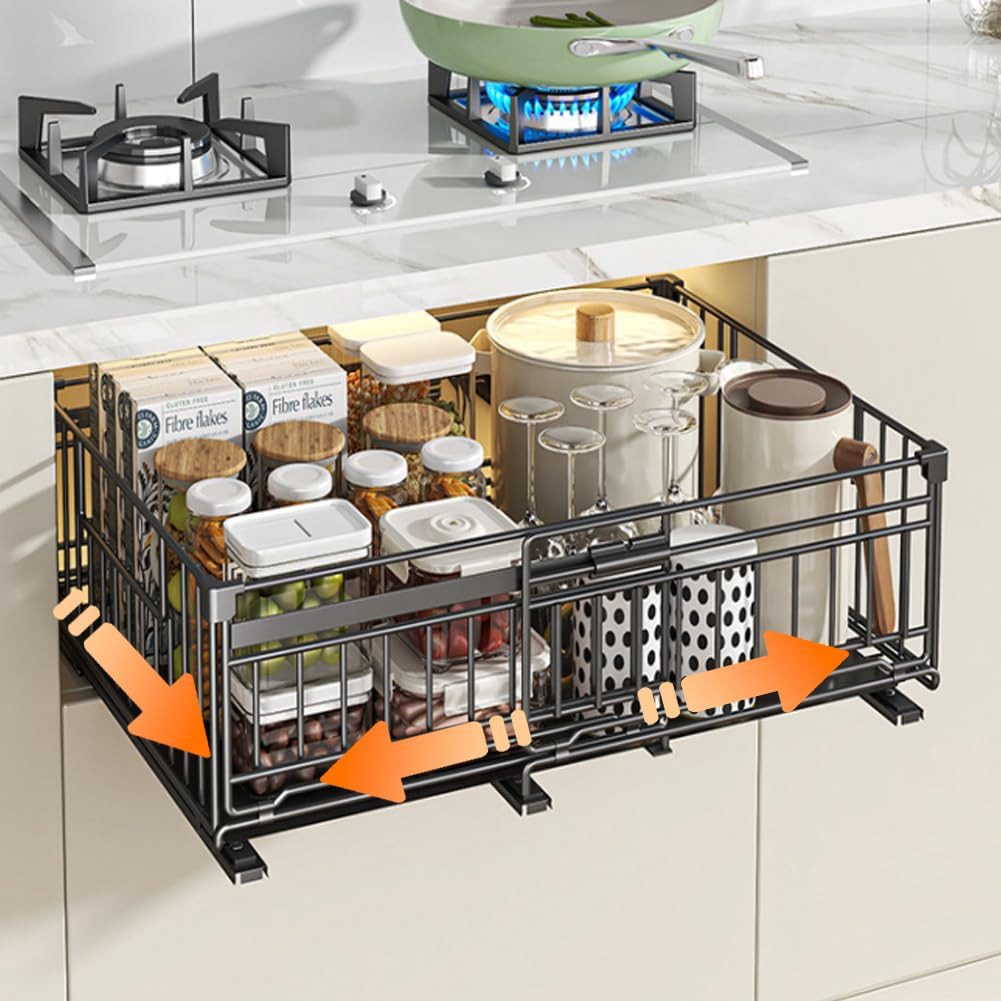 BlingBin Küchenorganizer-Set Teleskopschublade, Ausziehbare Schublade Aufbe günstig online kaufen