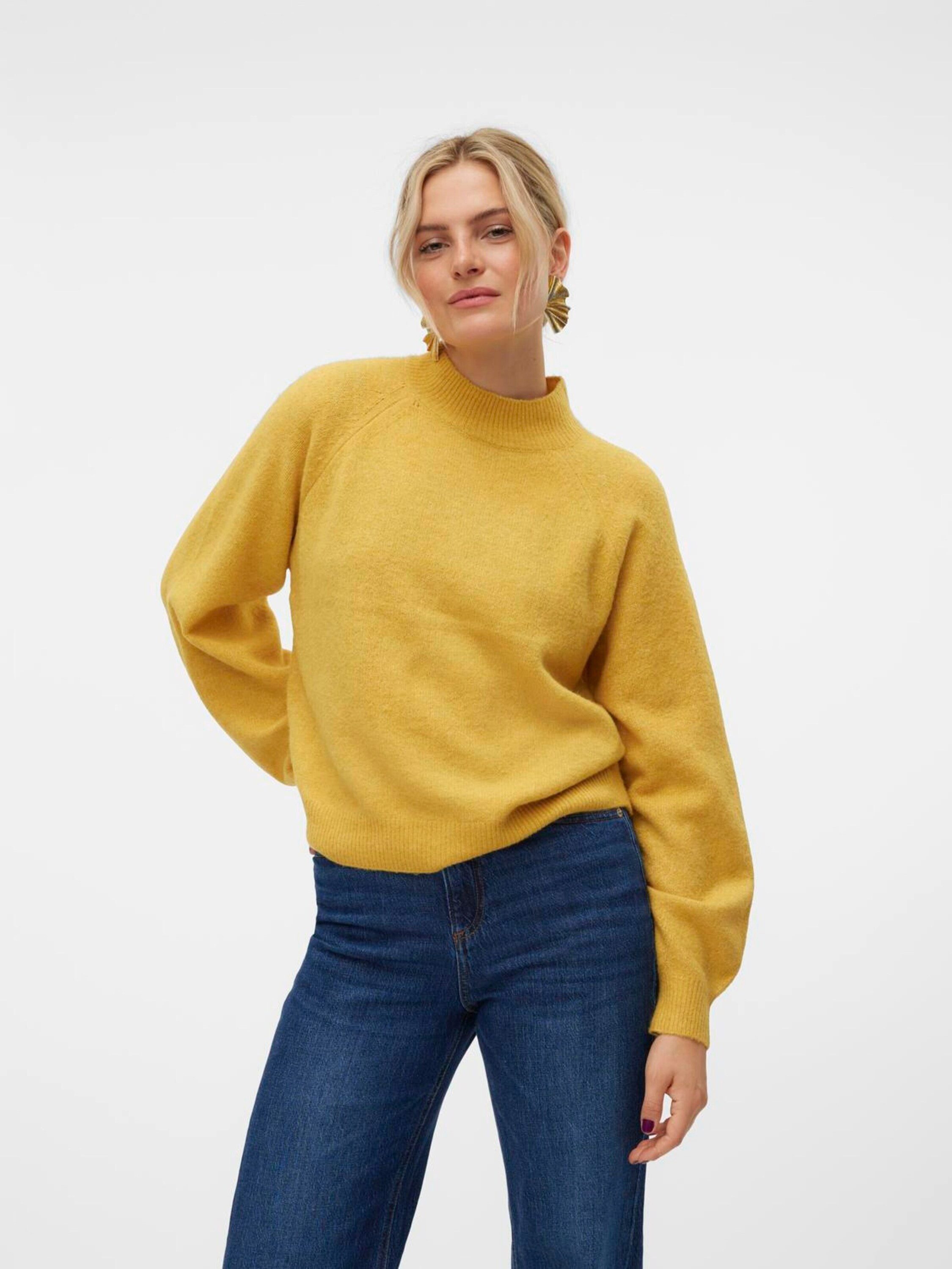 Vero Moda Strickpullover VMLEAF (1-tlg) Plain/ohne Details günstig online kaufen