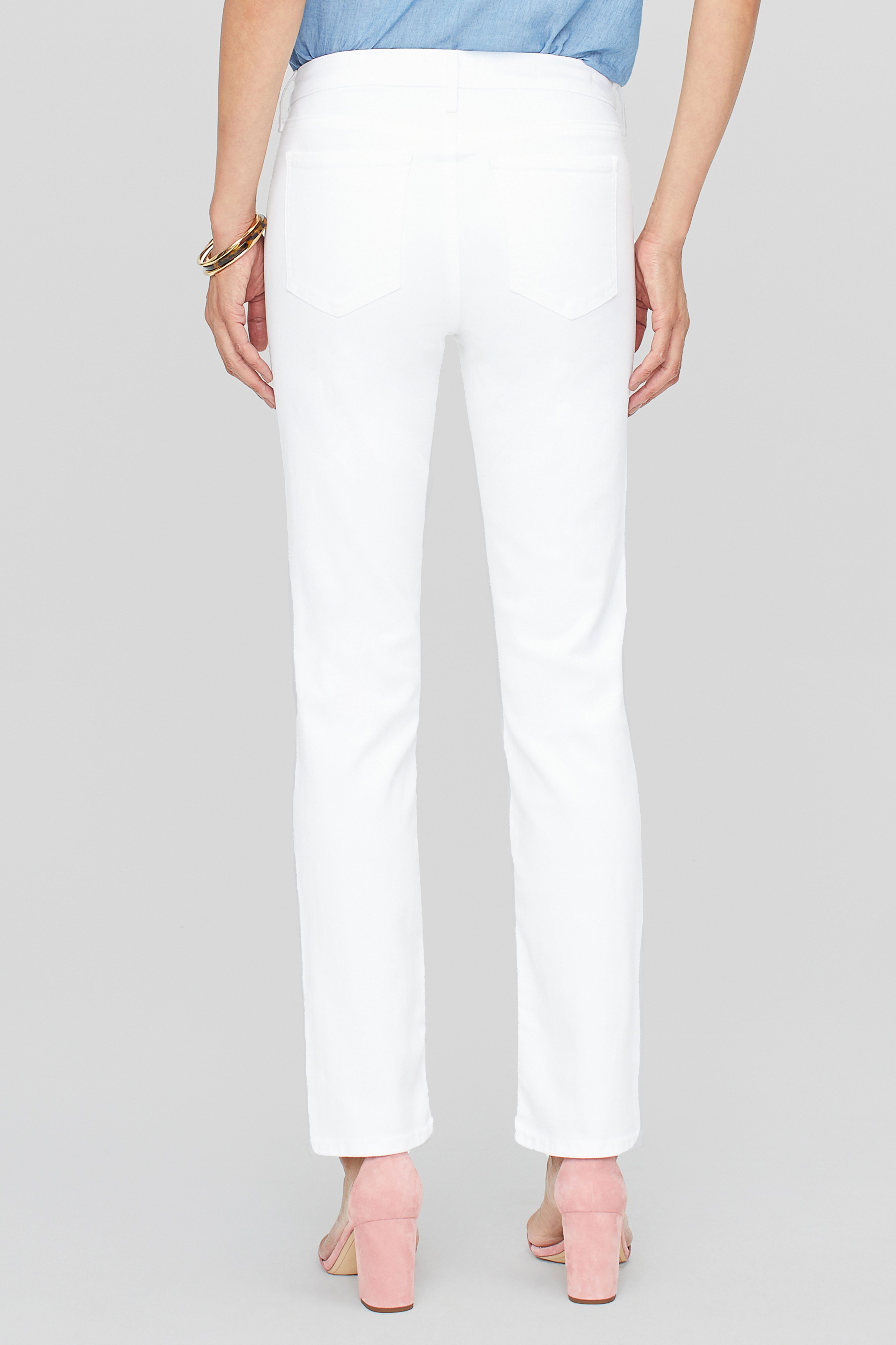 NYDJ Slim-fit-Jeans Sheri Slim Jeans Weiß Farbiger Denim