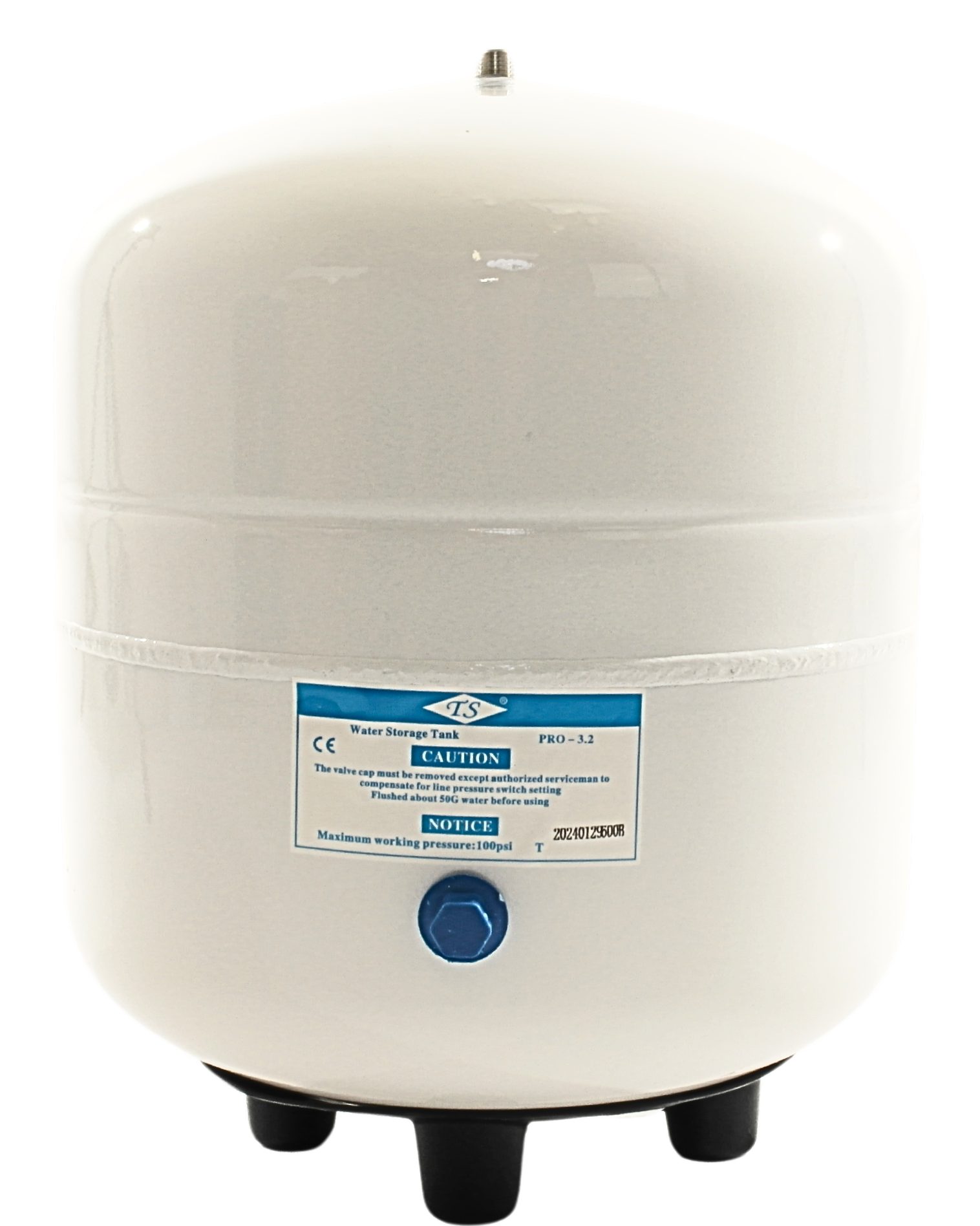 YESET Untertisch-Trinkwassersystem Wassertank Umkehrosmose RO 3,2Gallonen ca.12L Stahl Tank Vorratsbehält, aus rostfreien Stahl, circa 12 Liter Fassungsvermögen