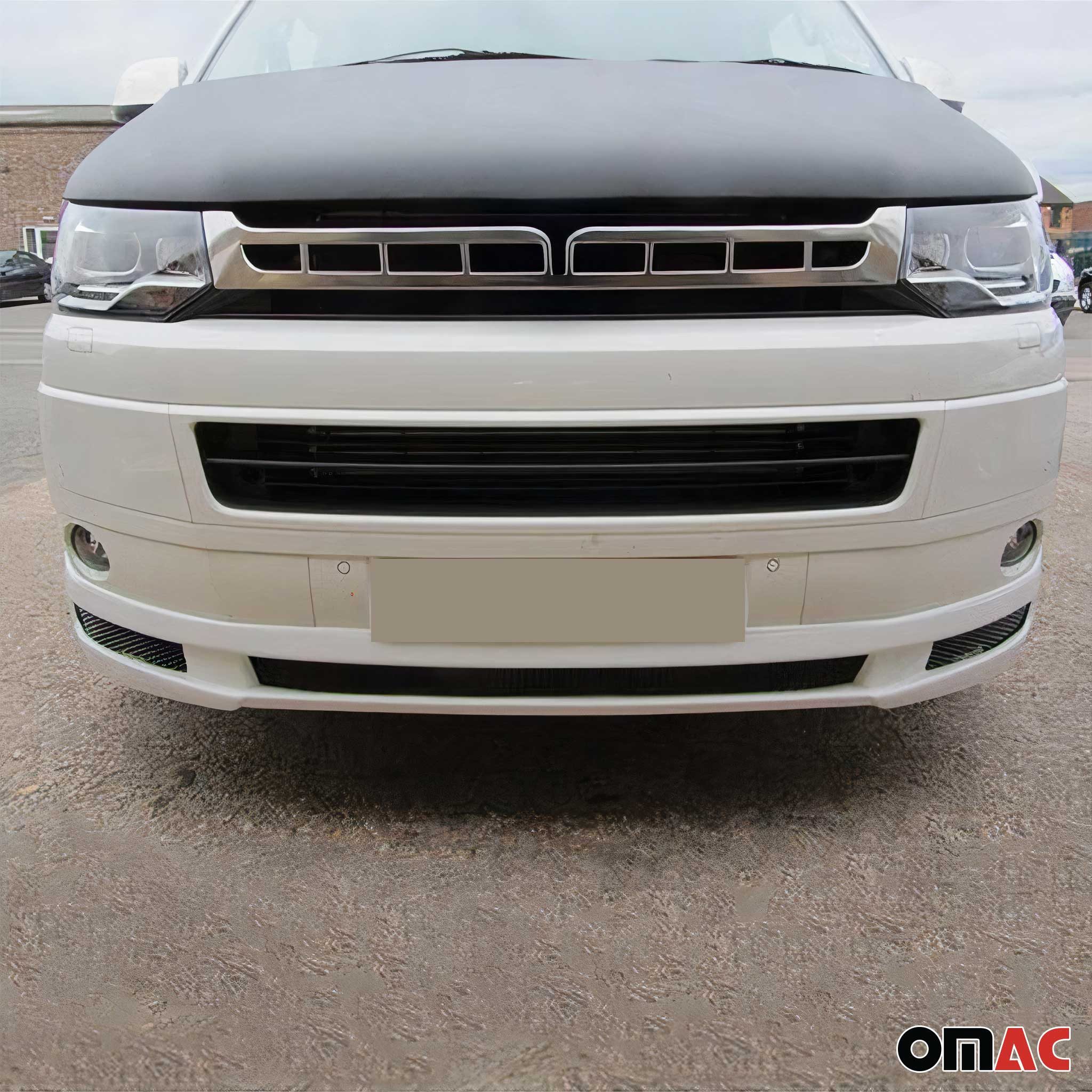 OMAC Heckstoßstange Heckspoiler Heckflügel für VW Multivan T5 Caravelle 2003-2010 Silber, 1-St., Haltbar