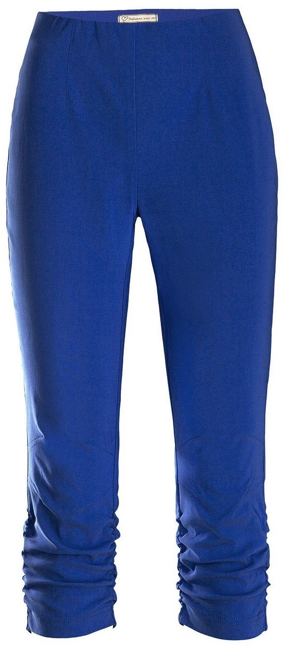 Stehmann Caprihose Maria-530-14060 elastischer Bund, seitliche Raffung am Bein, ohne Verschluss
