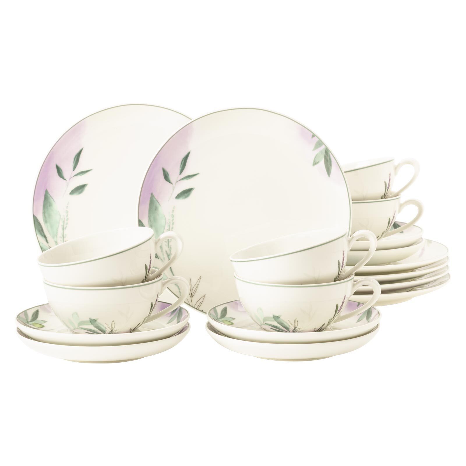 Seltmann Weiden Teeservice Savona Provence Teeservice 18er Set (18-tlg), 6 Personen, Porzellan