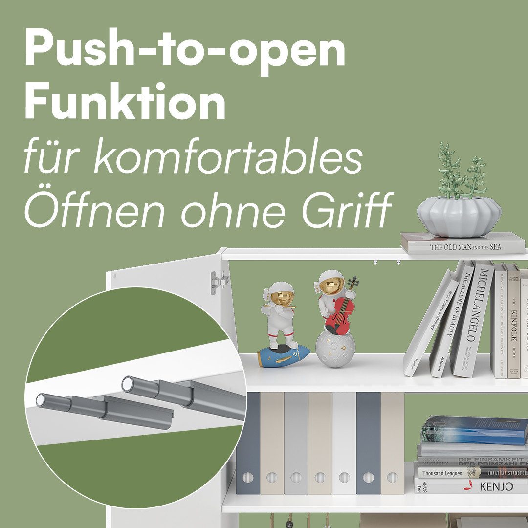 Bellamio Regal Aland Dachschrägenregal 45 Grad-Winkel, Weiß, 90 cm breit mi günstig online kaufen