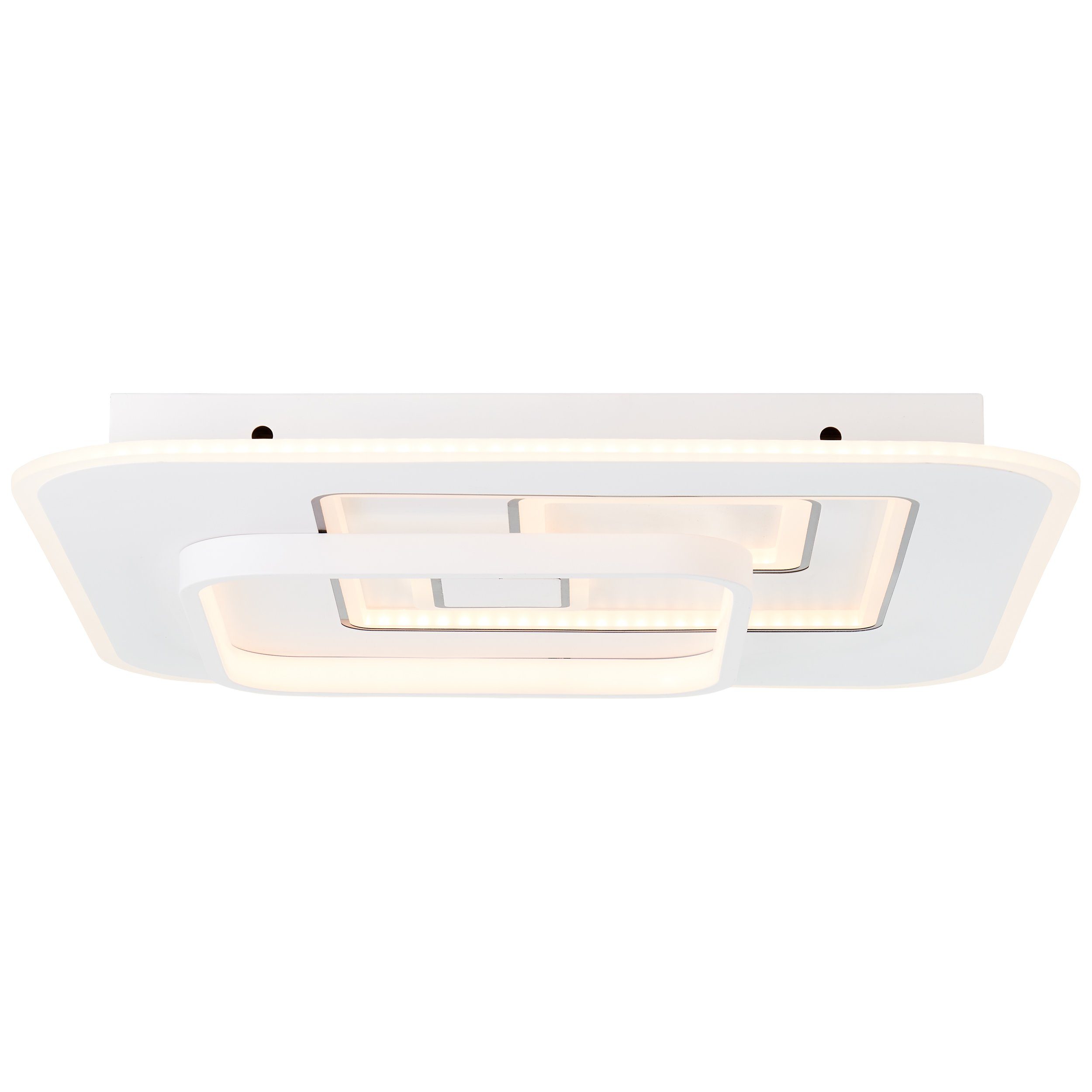 Deckenleuchte Furtado LED Metall/Kunststoff, Brilliant 1x weiß/schwarz, Furtado, 50x50cm Deckenleuchte