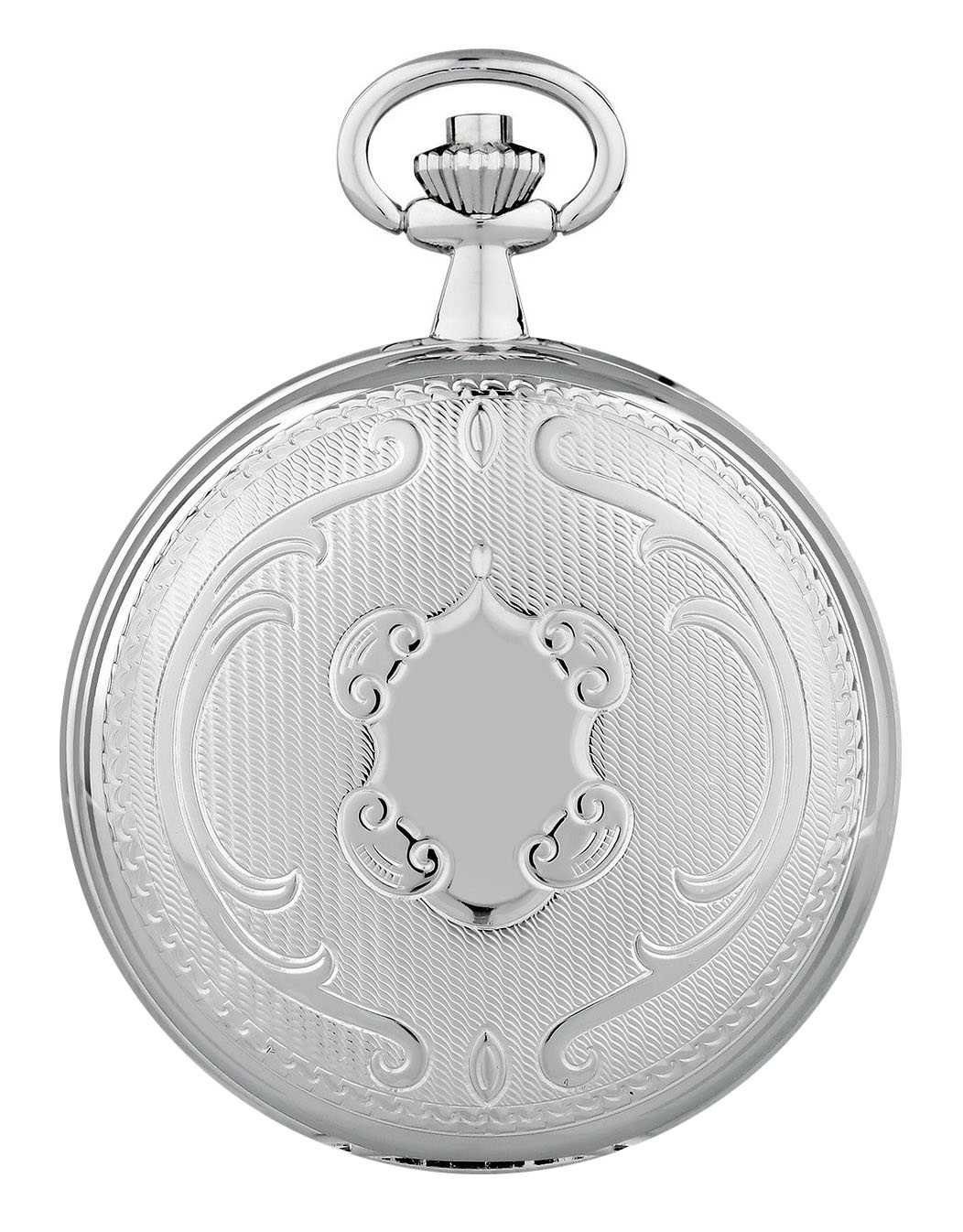 Hermann Jäckle Taschenuhr "Bayreuth", Skelett-Handaufzug, Mineralglas, 50 mm, inkl. Kette & Reiseetui – Klassische Herrenuhr im Vintage-Stil