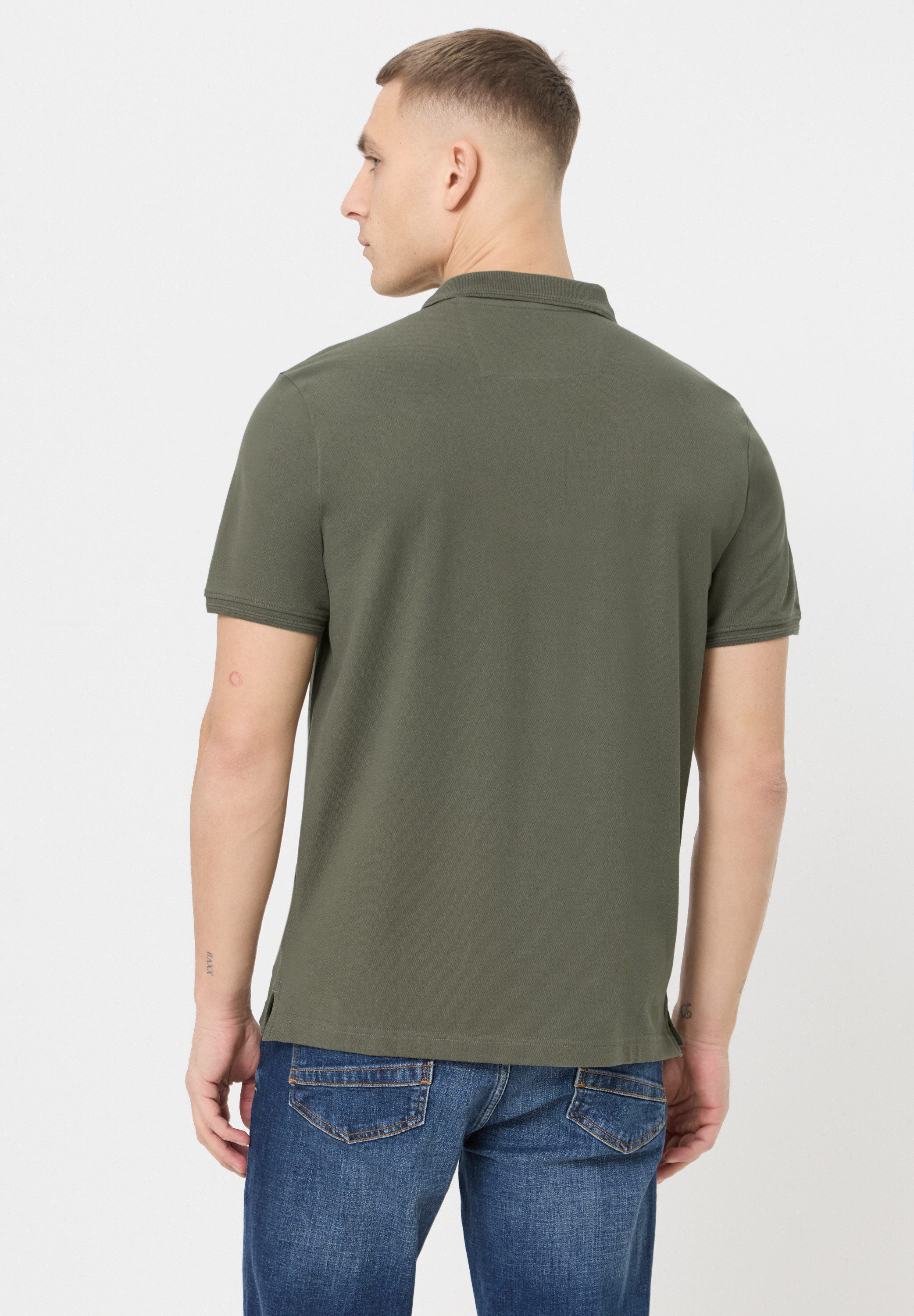 STREET ONE MEN Poloshirt aus Baumwolle mit Stretchante – Bild 2 von 5