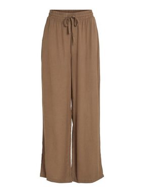 Vila Stoffhose Weite Stoff Hose 7/8 Wide Leg Trousers VIPRICIL 5190 in Braun-3
