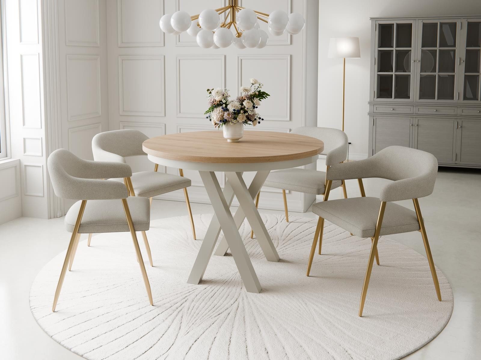 Compleo Esstisch Esszimmer, Modern, Japandi, Industrial - Küchentisch - Run günstig online kaufen