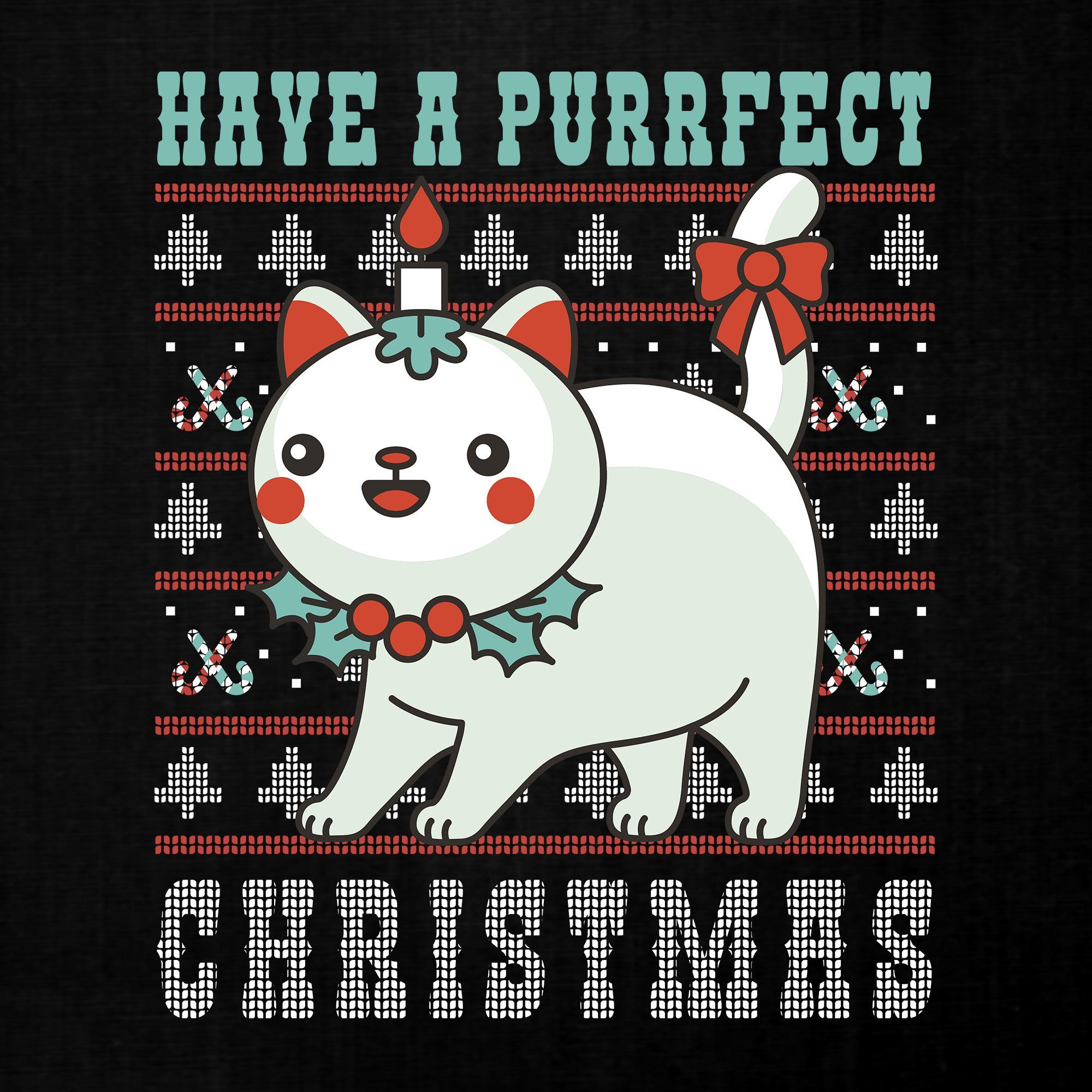Sweatshirt Quattro christmas (1-tlg) Ugly Have Pullov purrfect Formatee Christmas Katzenliebhaber Kinder a