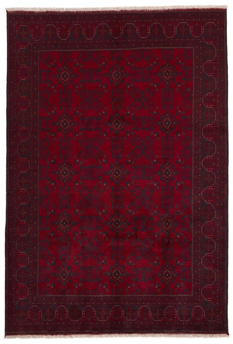 Orientteppich Afghan Mauri 205x299 Handgeknüpfter Orientteppich, Nain Trading, rechteckig, Höhe: 6 mm