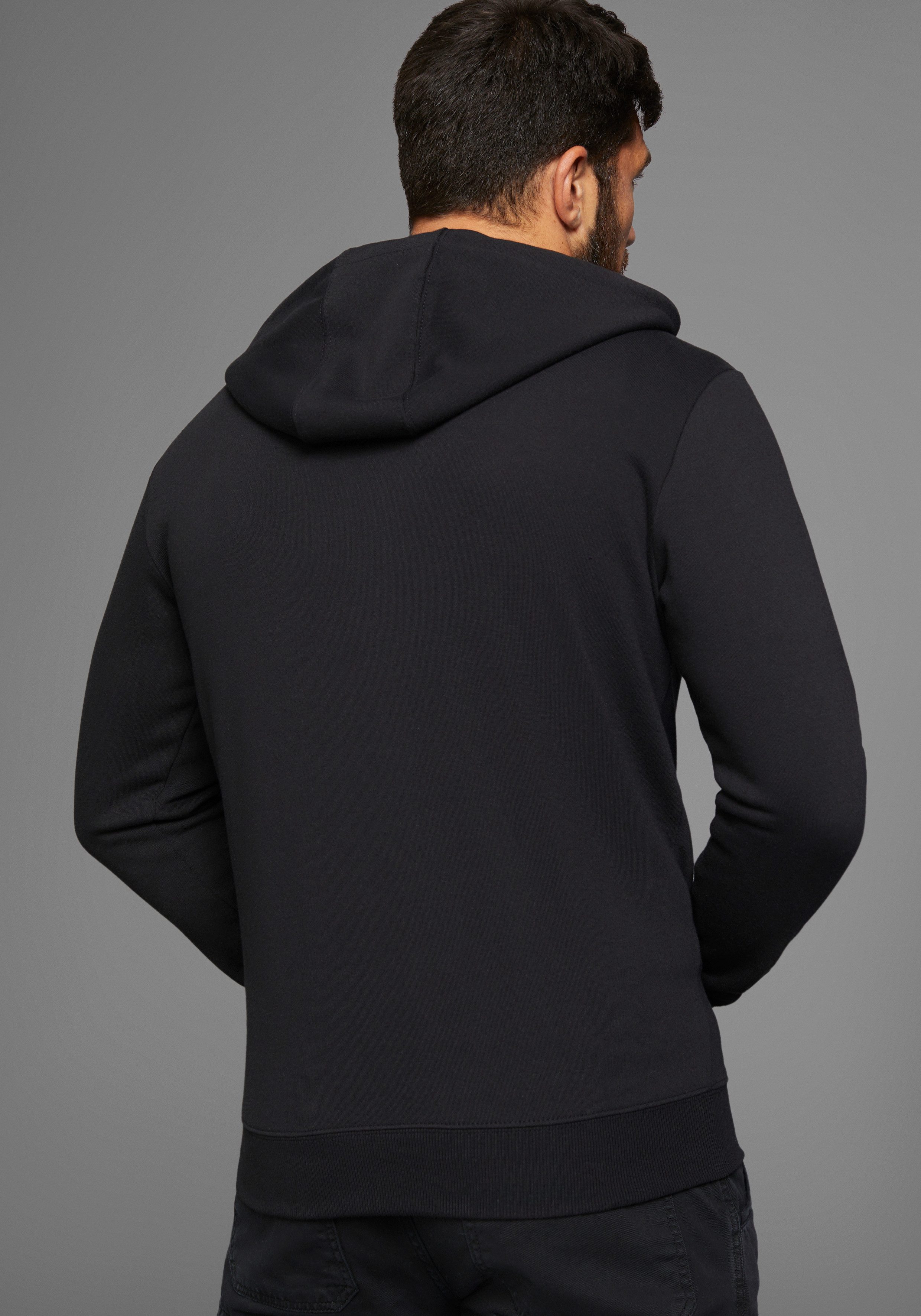 Man's World Kapuzensweatjacke mit Taschen günstig online kaufen